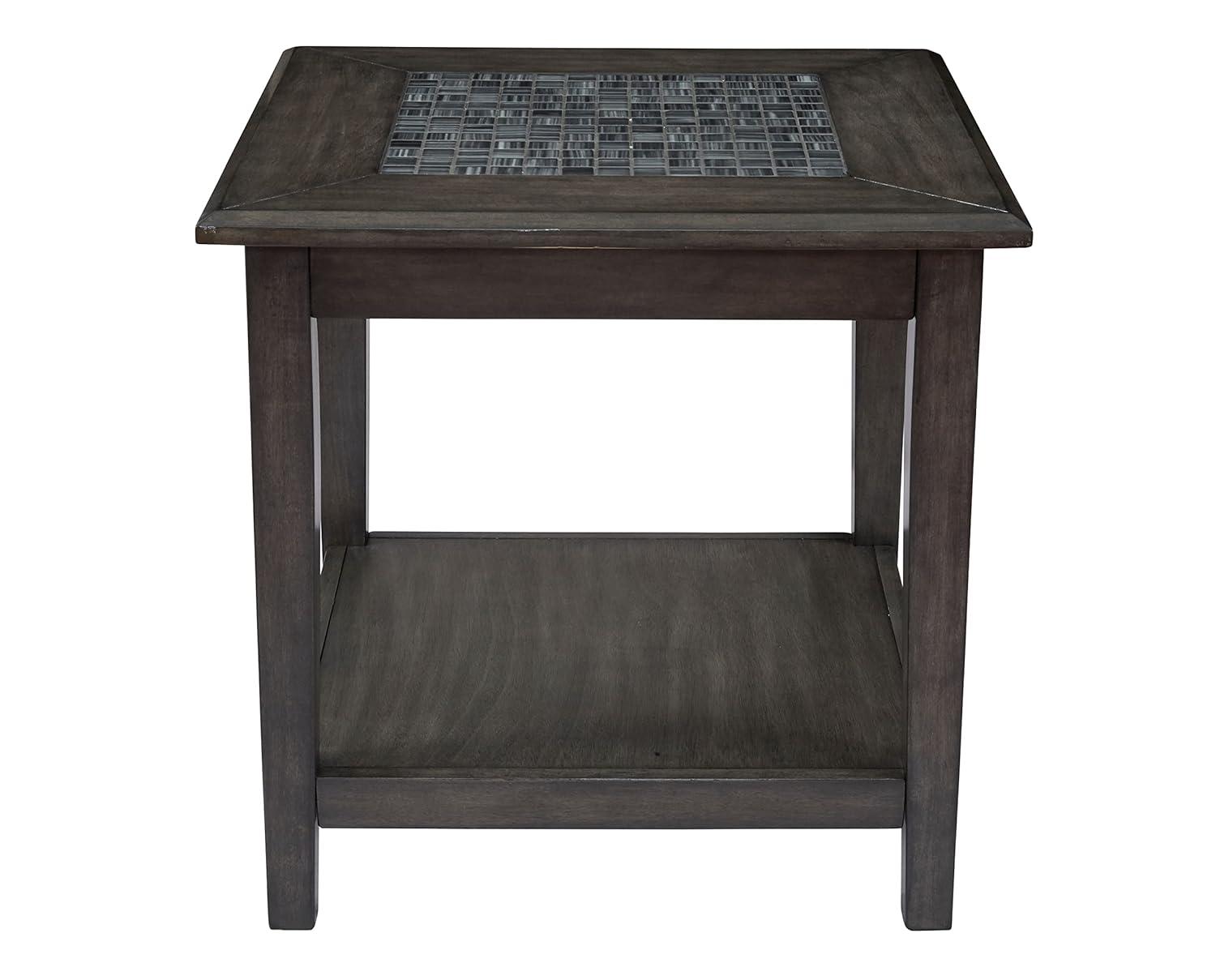 Jofran Baroque End Table with Mosaic Tile Inlay