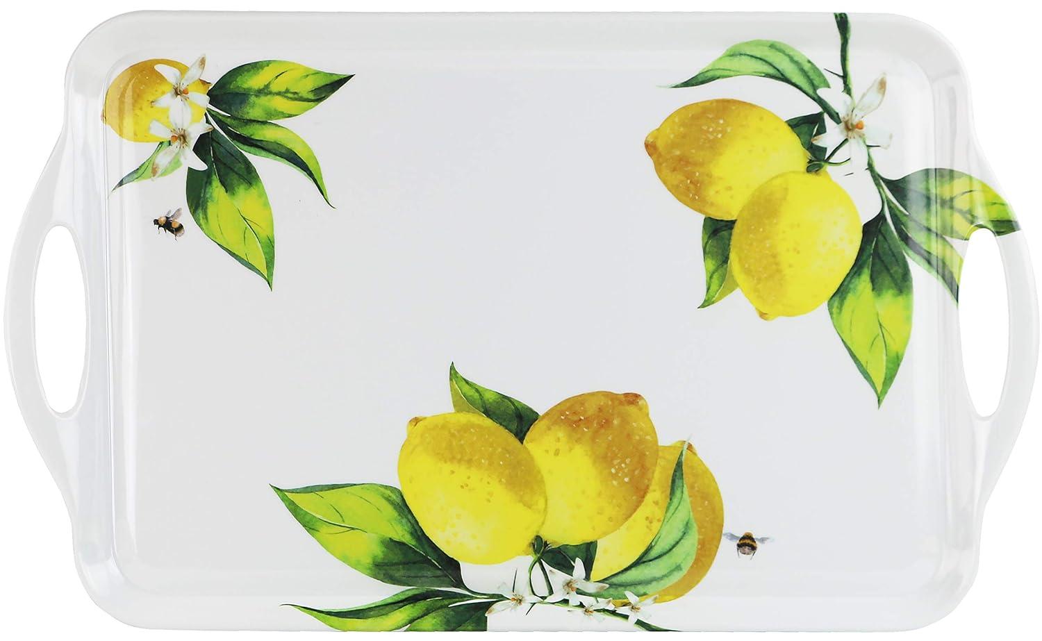 Reston Lloyd Multi-Purpose 18" Rectangle Melamine Plastic Handled Tray