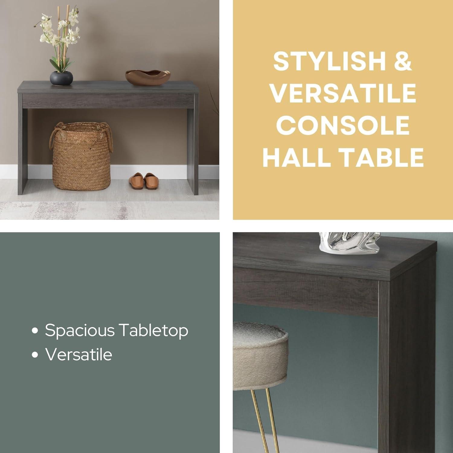 Convenience Concepts Northfield Hall Console Desk Table/Desk, Weathered Gray