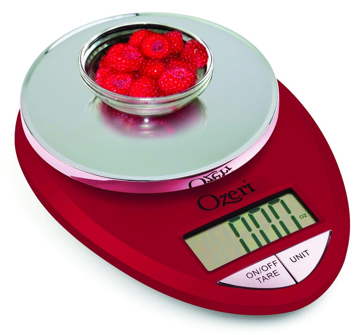 Ozeri Pro Digital Kitchen Food Scale, 0.05 oz to 12 lbs (1 gram to 5.4 kg)