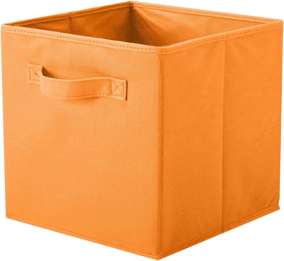 Casafield Set of 6 Collapsible Fabric Storage Cube Bins, Foldable Cloth Baskets for Shelves and Cubby Organizers