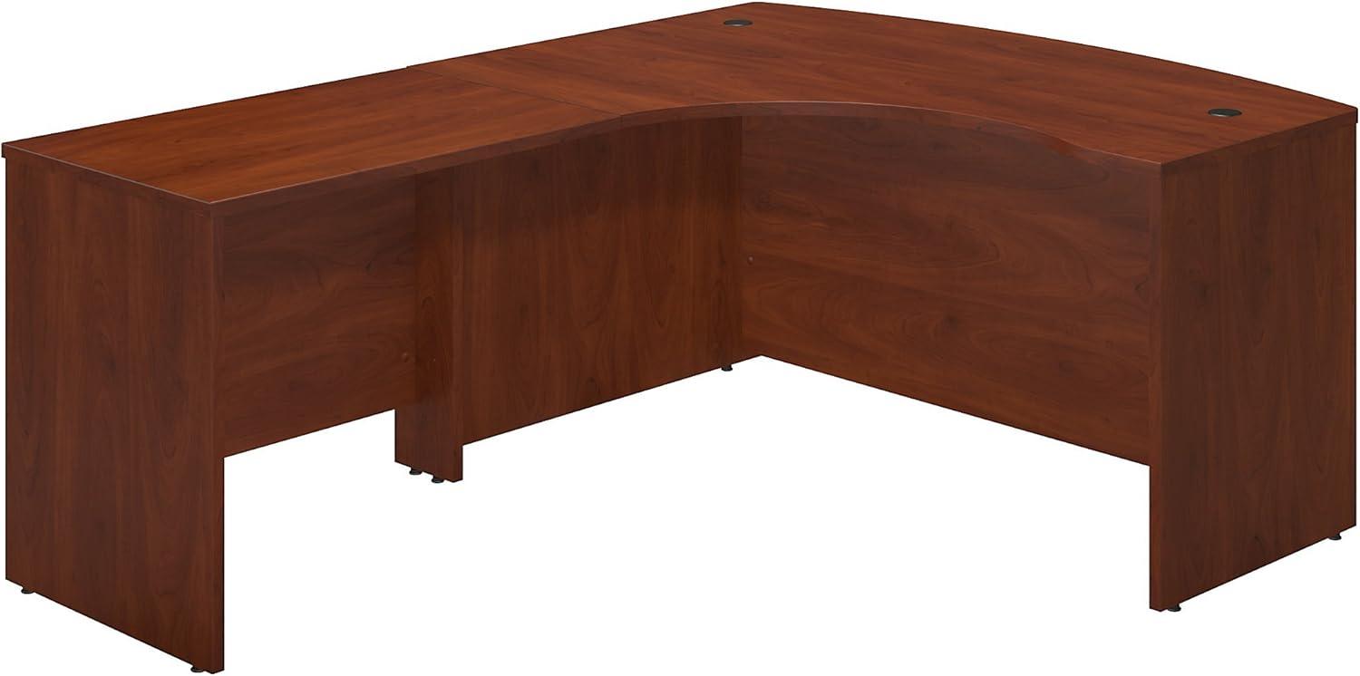 Hansen Cherry L-Shaped Executive Desk with Drawer