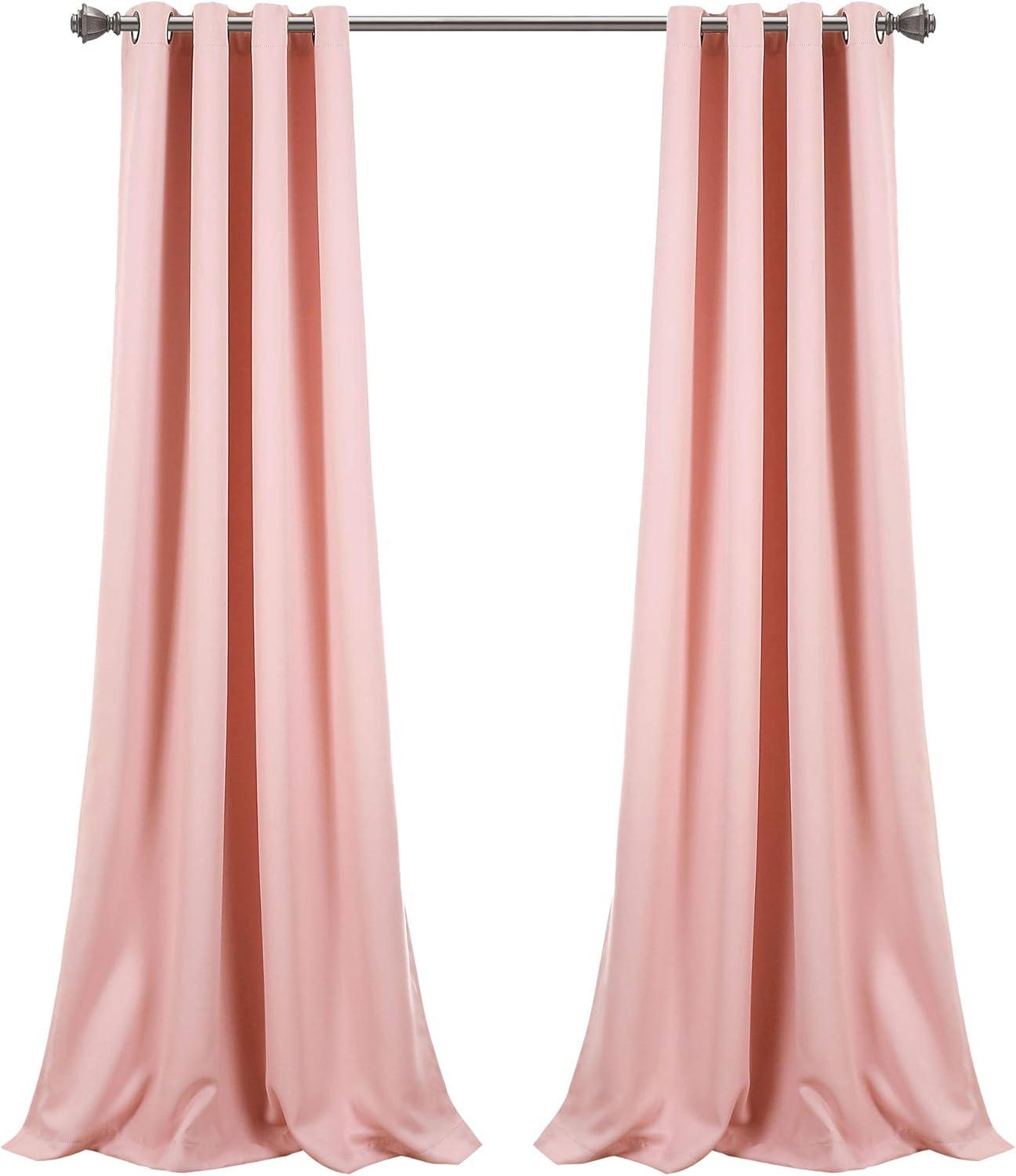 Insulated Polyester Blackout Curtain Pair