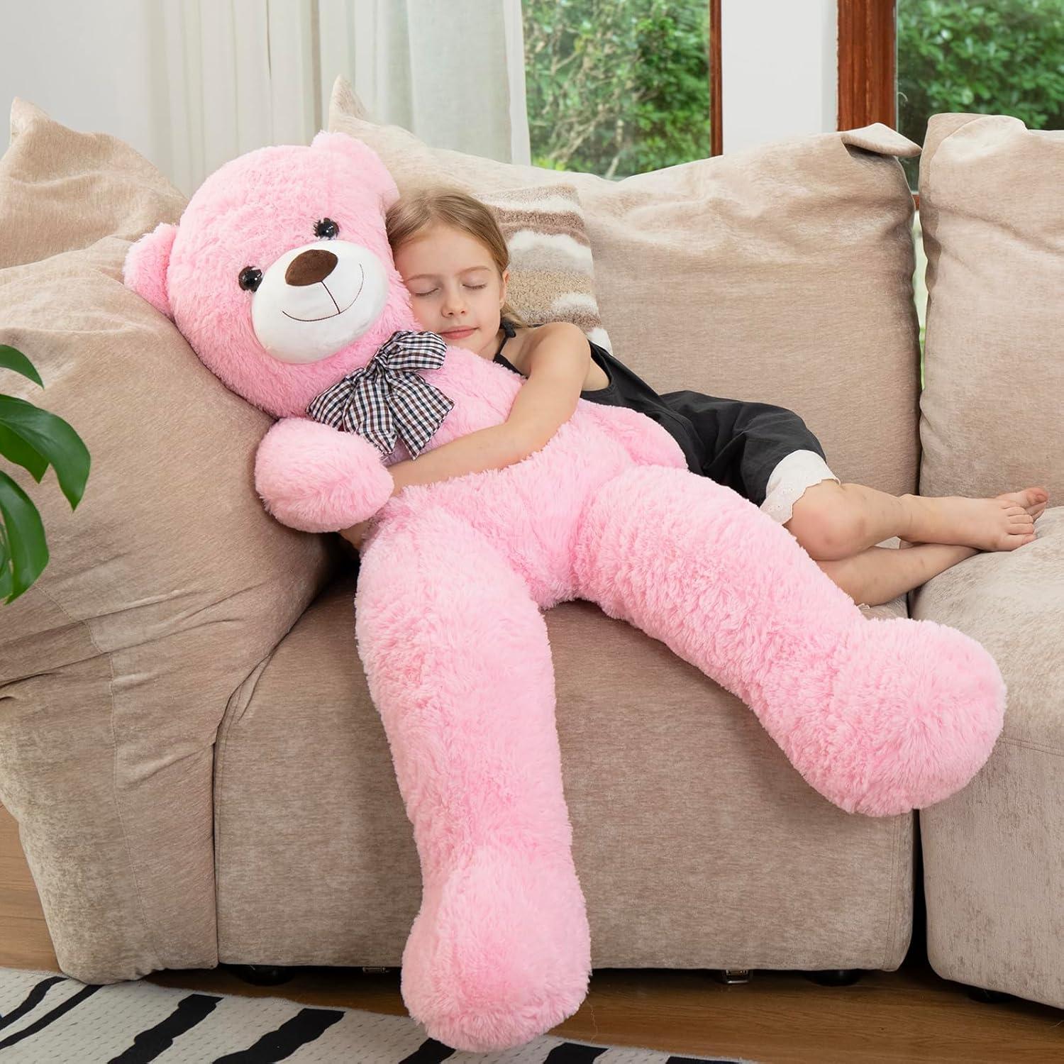 MorisMos Giant Teddy Bear 4ft Stuffed Animal Soft Big Bear Plush Toy