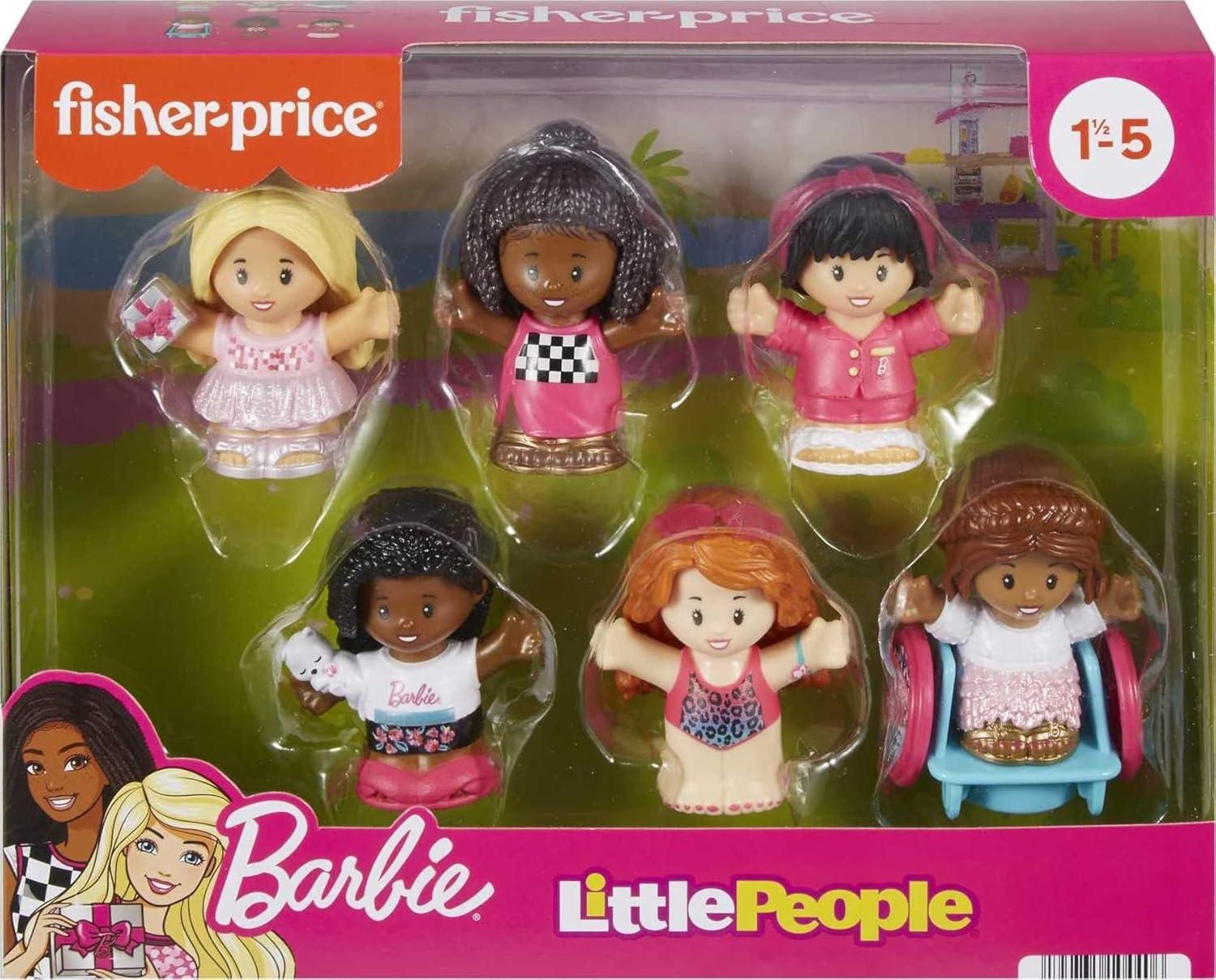 Fisher-Price Little People Barbie Figure, 6 Piece Pack