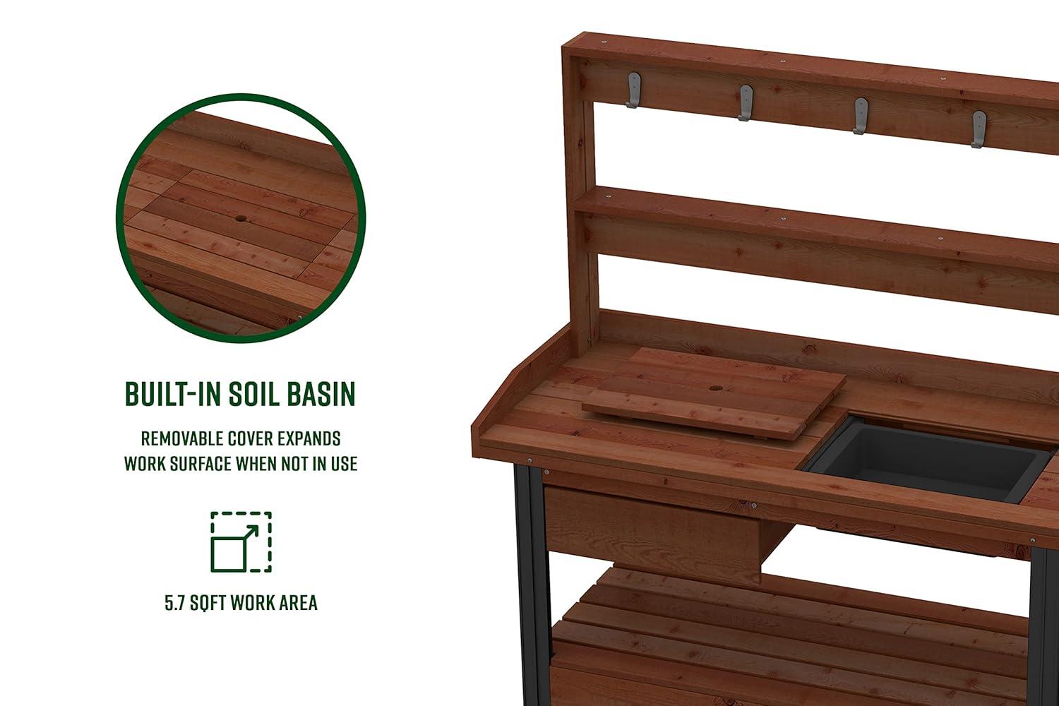 Vita Cedar Potting Bench