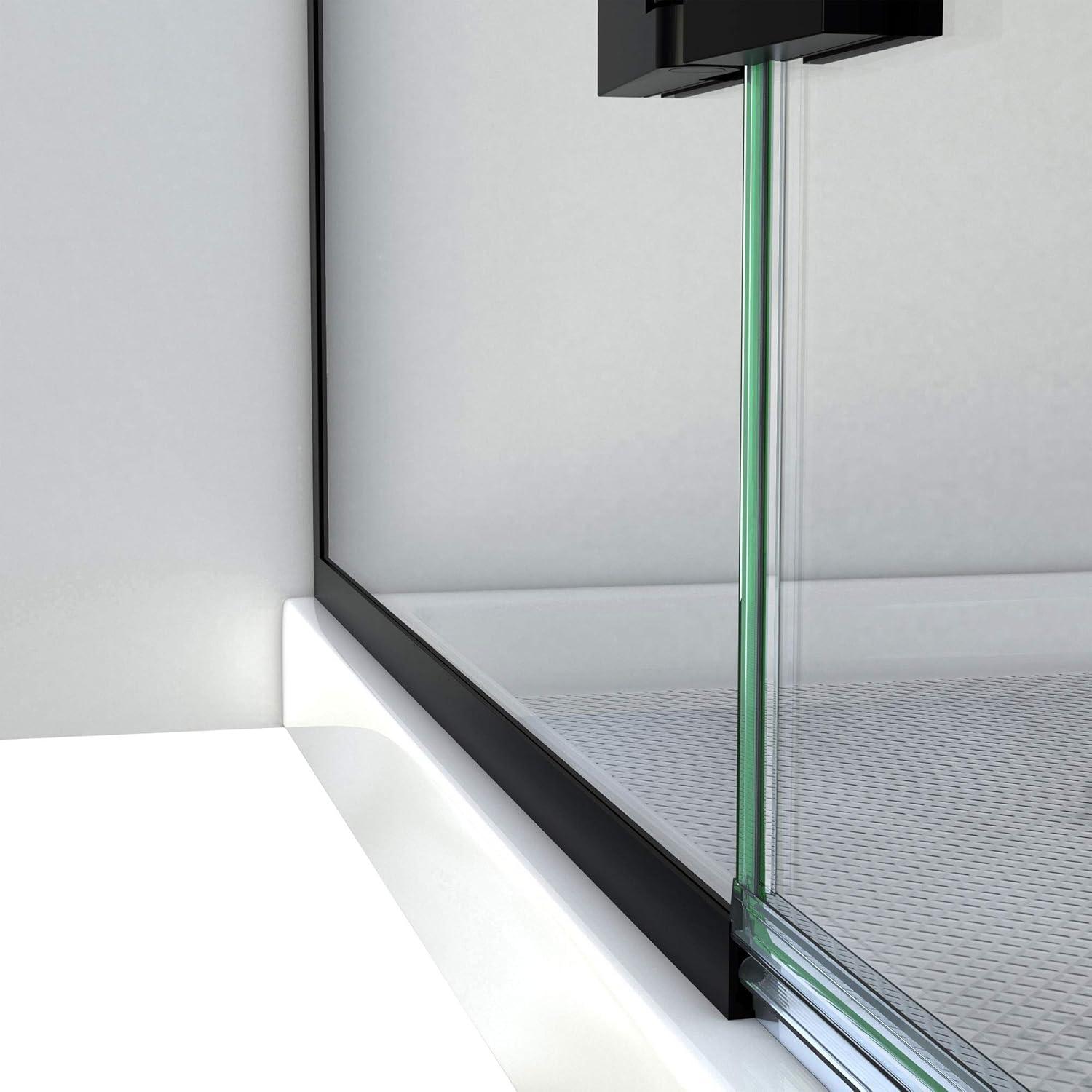 Aqua Ultra 45" W x 72" H Pivot Frameless Shower Door