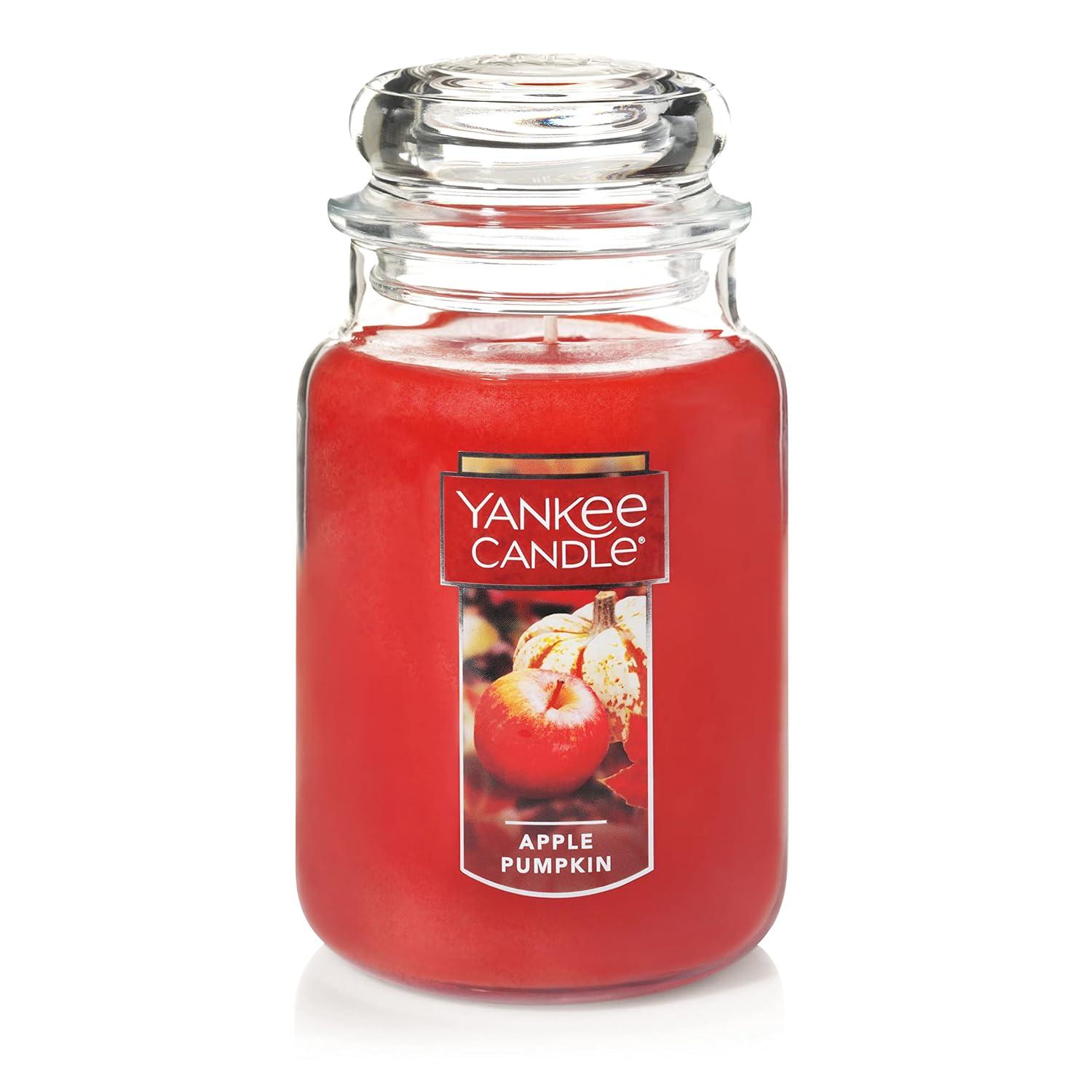 Red Apple Pumpkin Scented Large Jar Candle