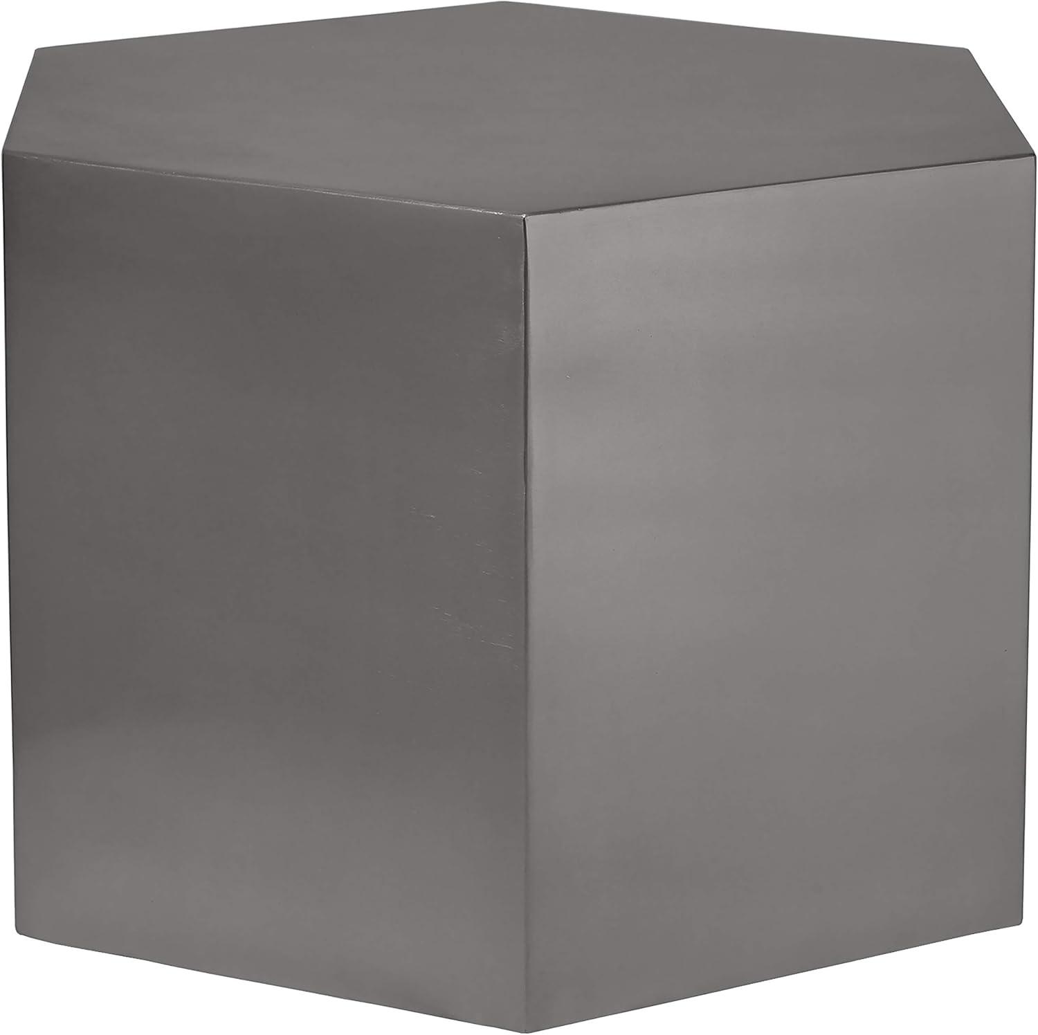 Hexagon Brushed Chrome Modular Coffee Table-Meridian Furniture