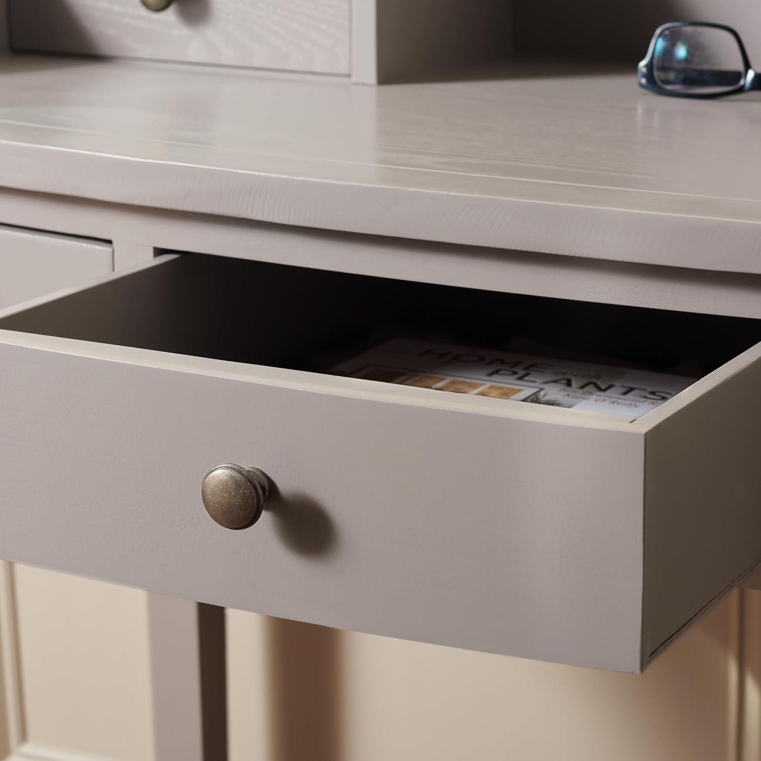 Landon Writing Desk - Quartz Grey - Safavieh