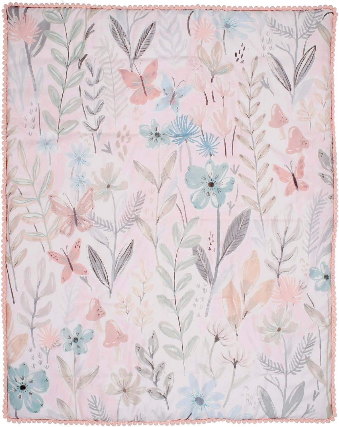 Lambs & Ivy Baby Blooms 3 - Piece Crib Bedding Set (Set of 3)