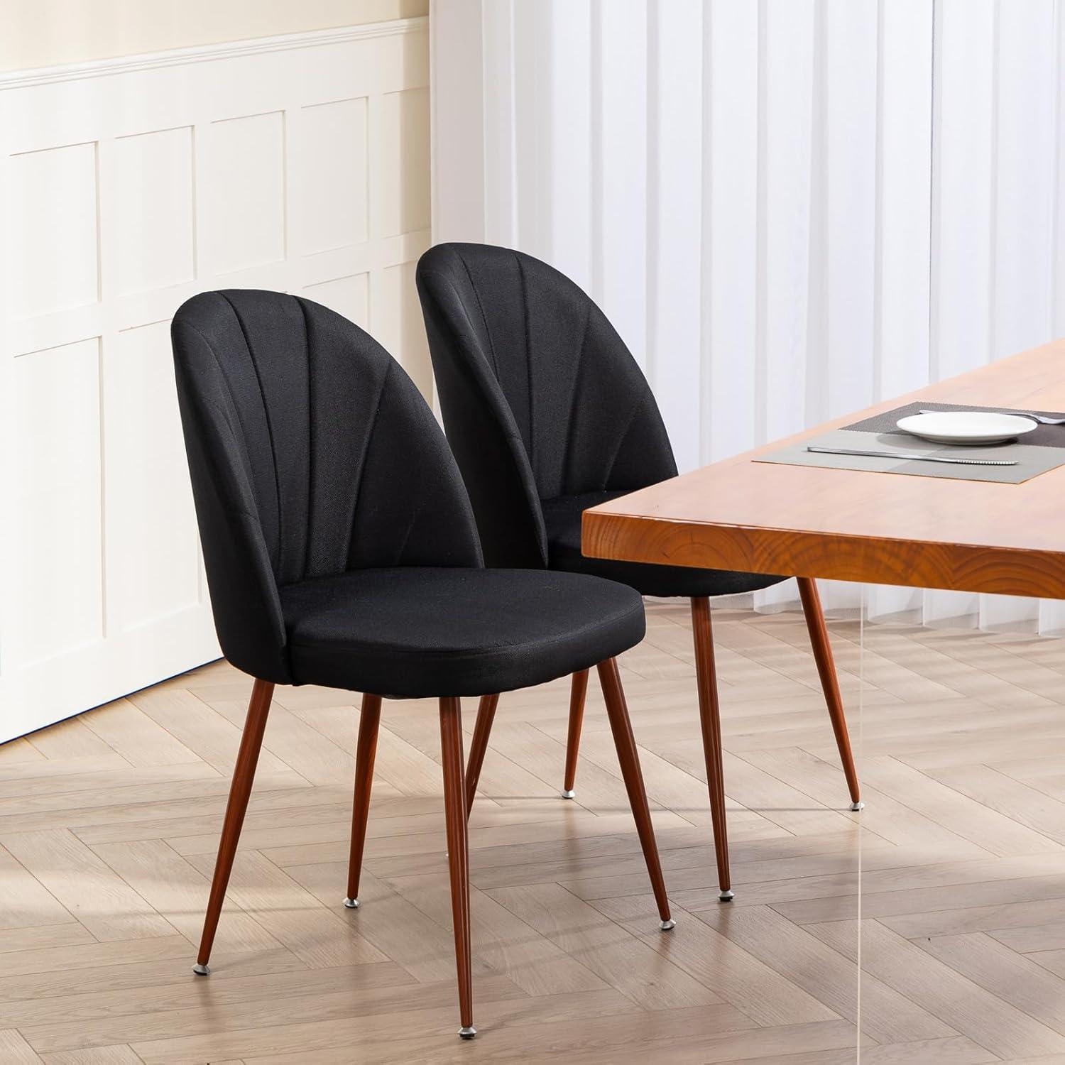 Everly Quinn Velvet Upholstered Stacking Side Chair (Set of 4)