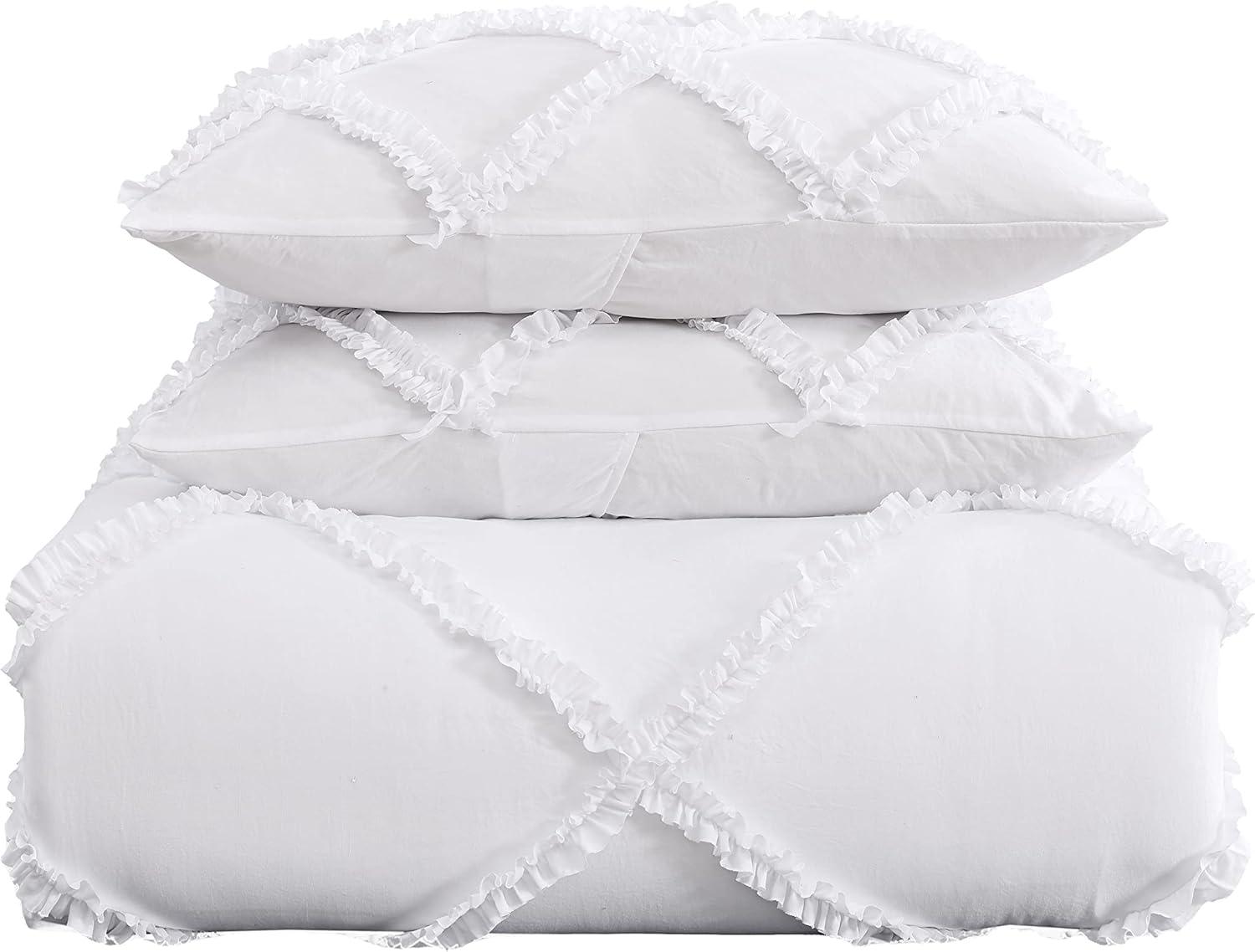 Laura Ashley Norah Comforter Bedding Set White