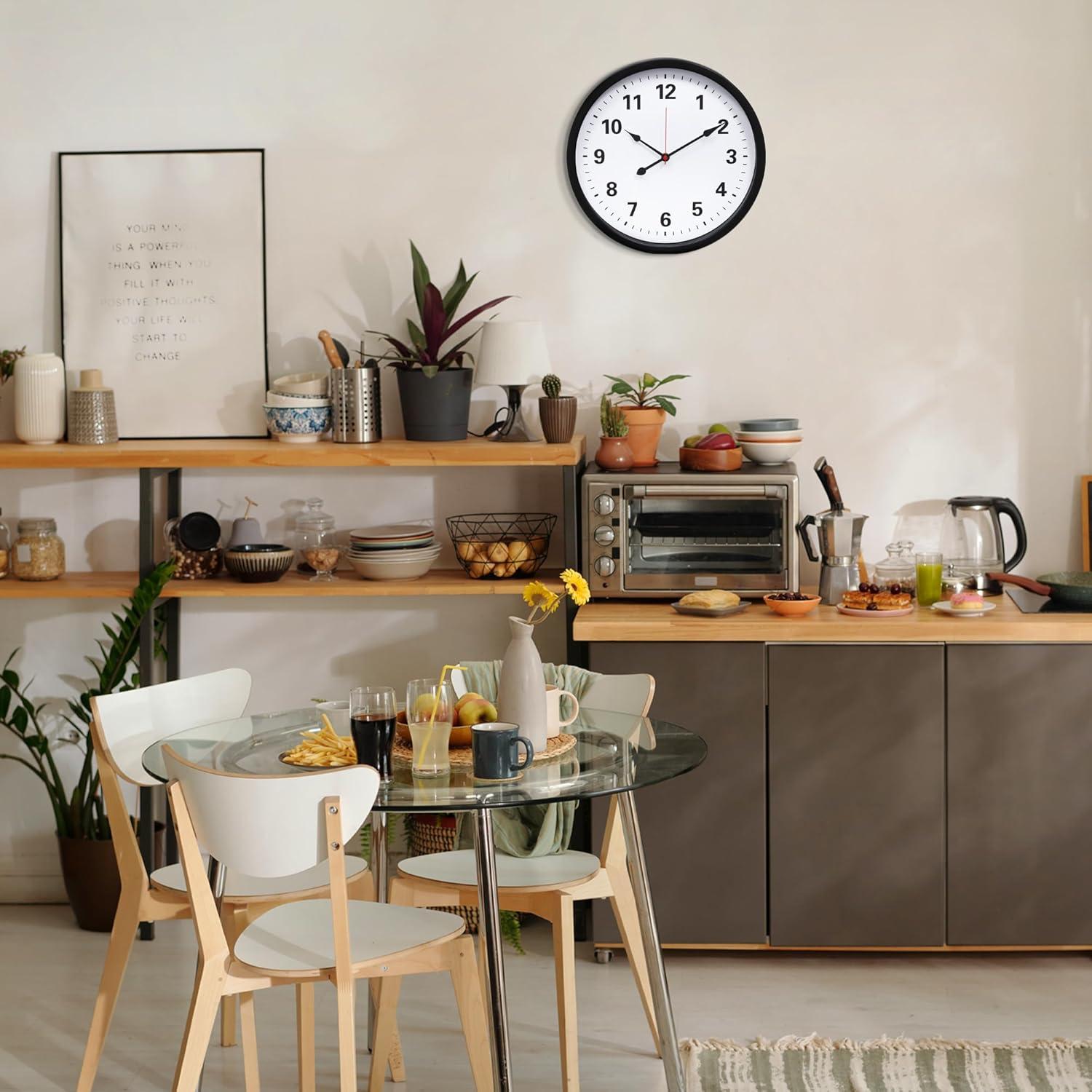 Realspace® Quartz Wall Clock, 14", Black