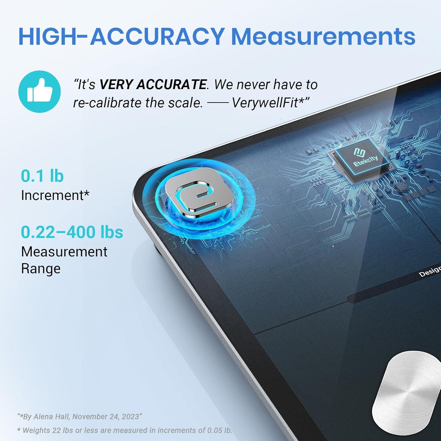 Black Tempered Glass Smart Digital Body Analysis Scale