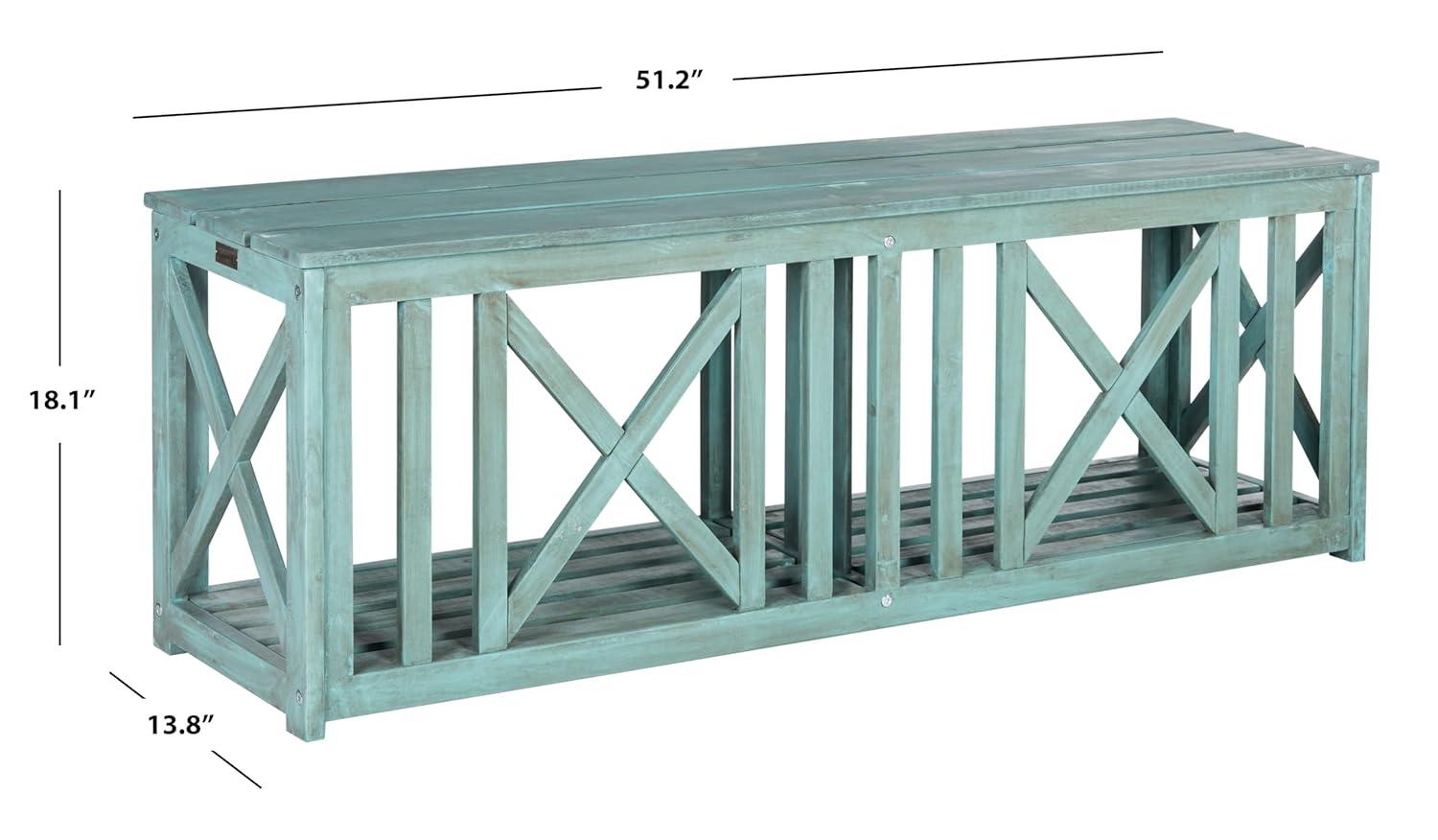 Branco Bench - Outdoor - FOX6706 - Natural - Safavieh