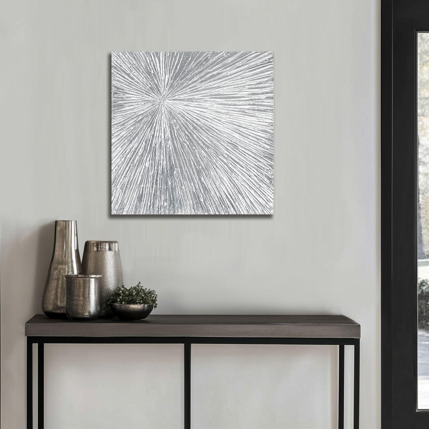 Madison Park Signature Sunburst 3-Piece Hand-Painted Resin Wall Art