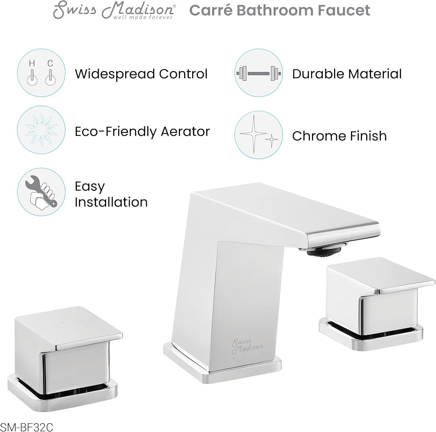 Carre 8 in. Widespread, 2-Handle, Bathroom Faucet