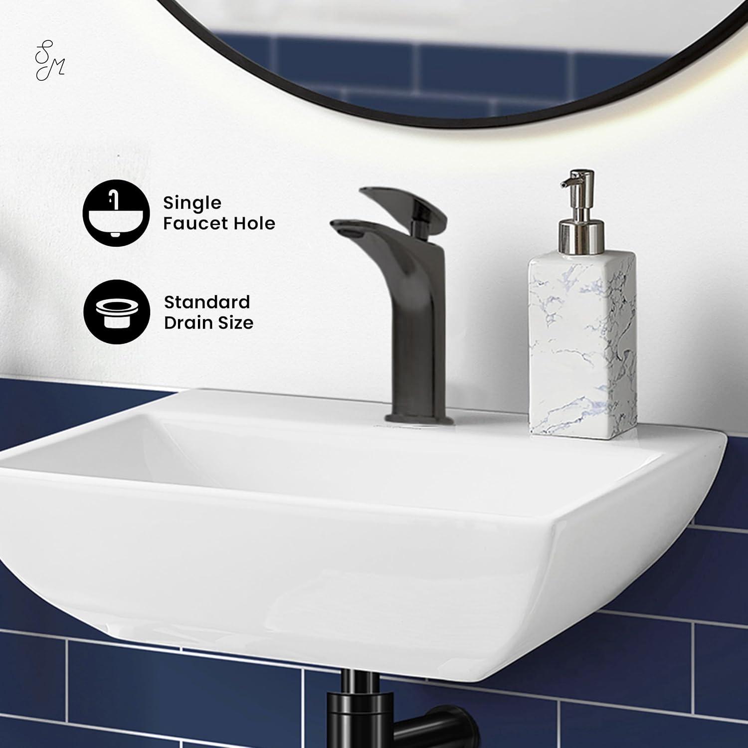Voltaire Sublime Compact Ceramic Wall Hung Sink