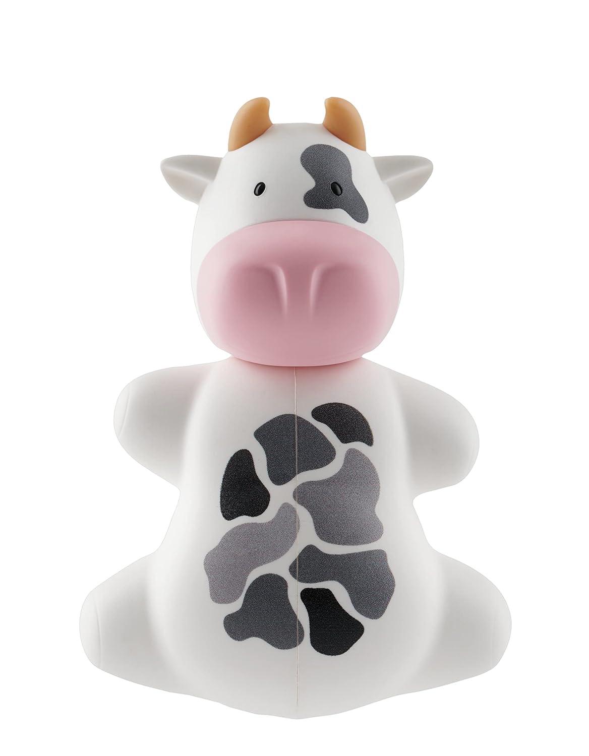Flipper Fun Animal Cow Toothbrush Cover – Kids Toothbrush Holder with Cover – Toothbrush Holders for Bathrooms - Suction Cup Toothbrush Holder