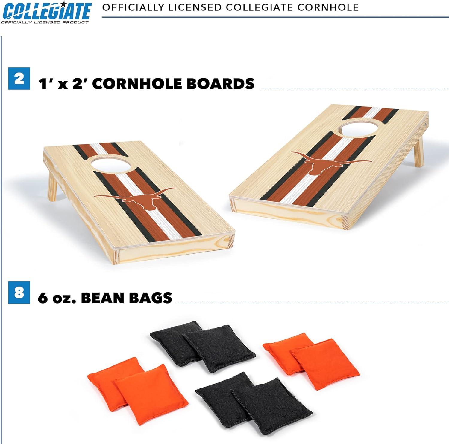 NCAA Texas Longhorns 1'x2' Wood Cornhole Set