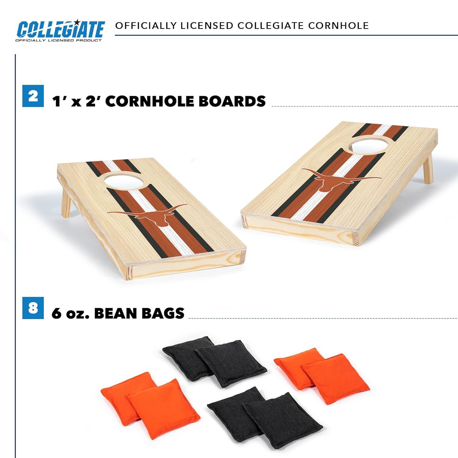 NCAA Texas Longhorns 1'x2' Wood Cornhole Set