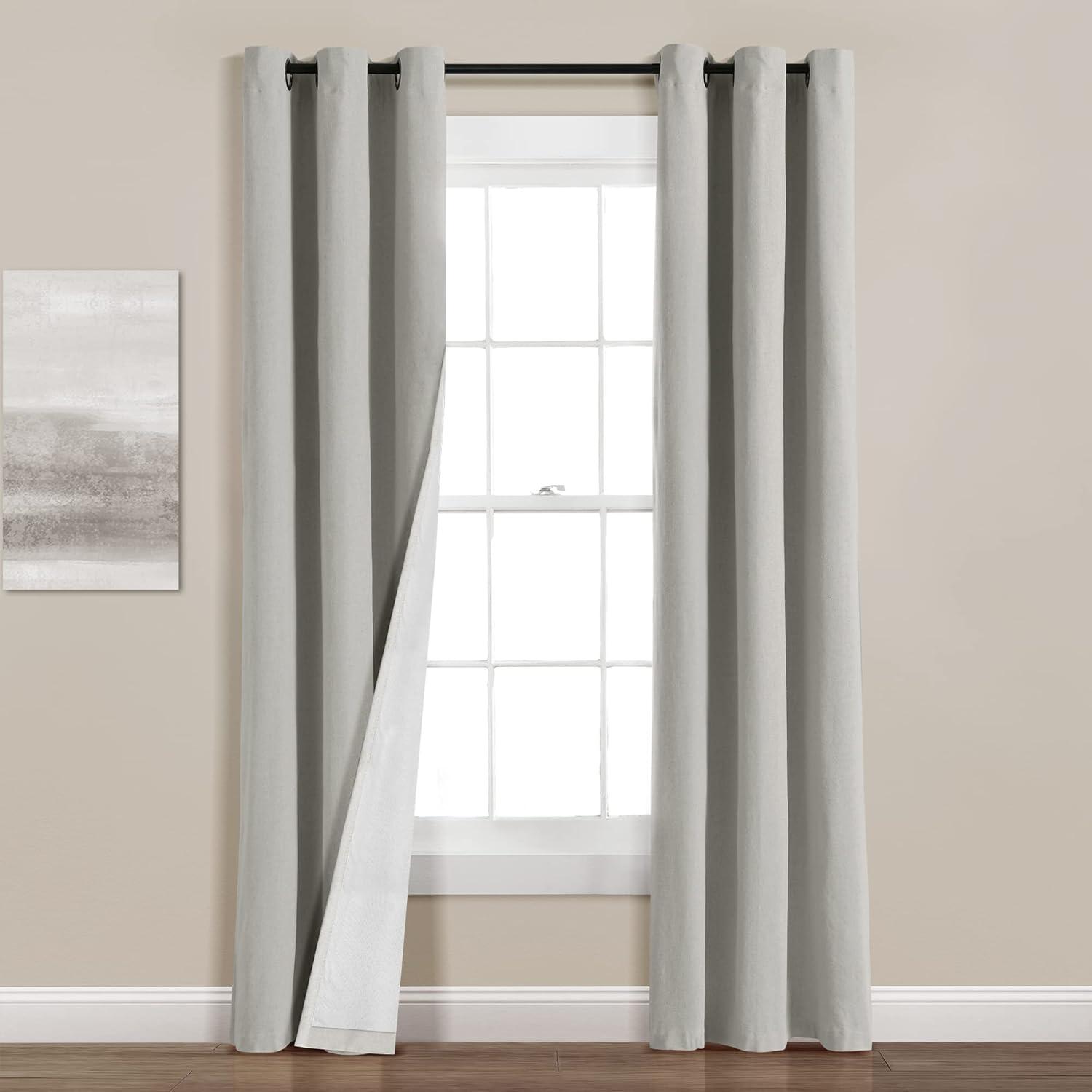 Linen Blackout Curtain Panel