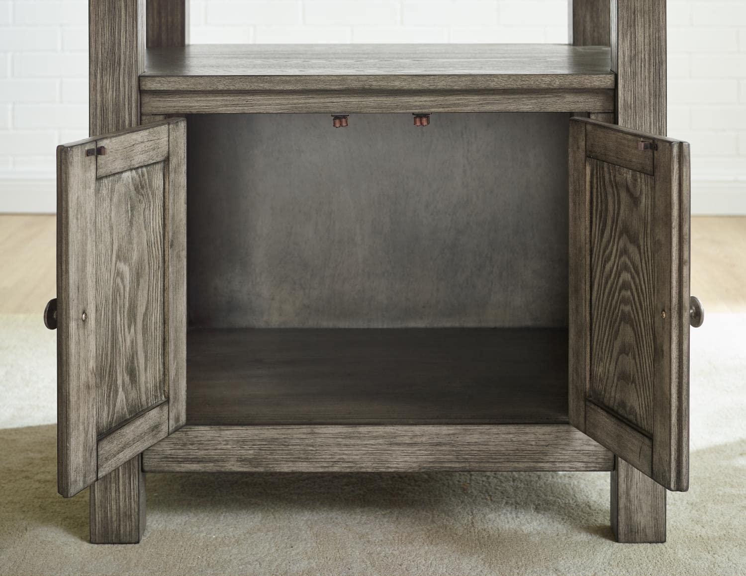 Steve Silver Grayson White Marble and Driftwood 6-Piece Counter Height Set