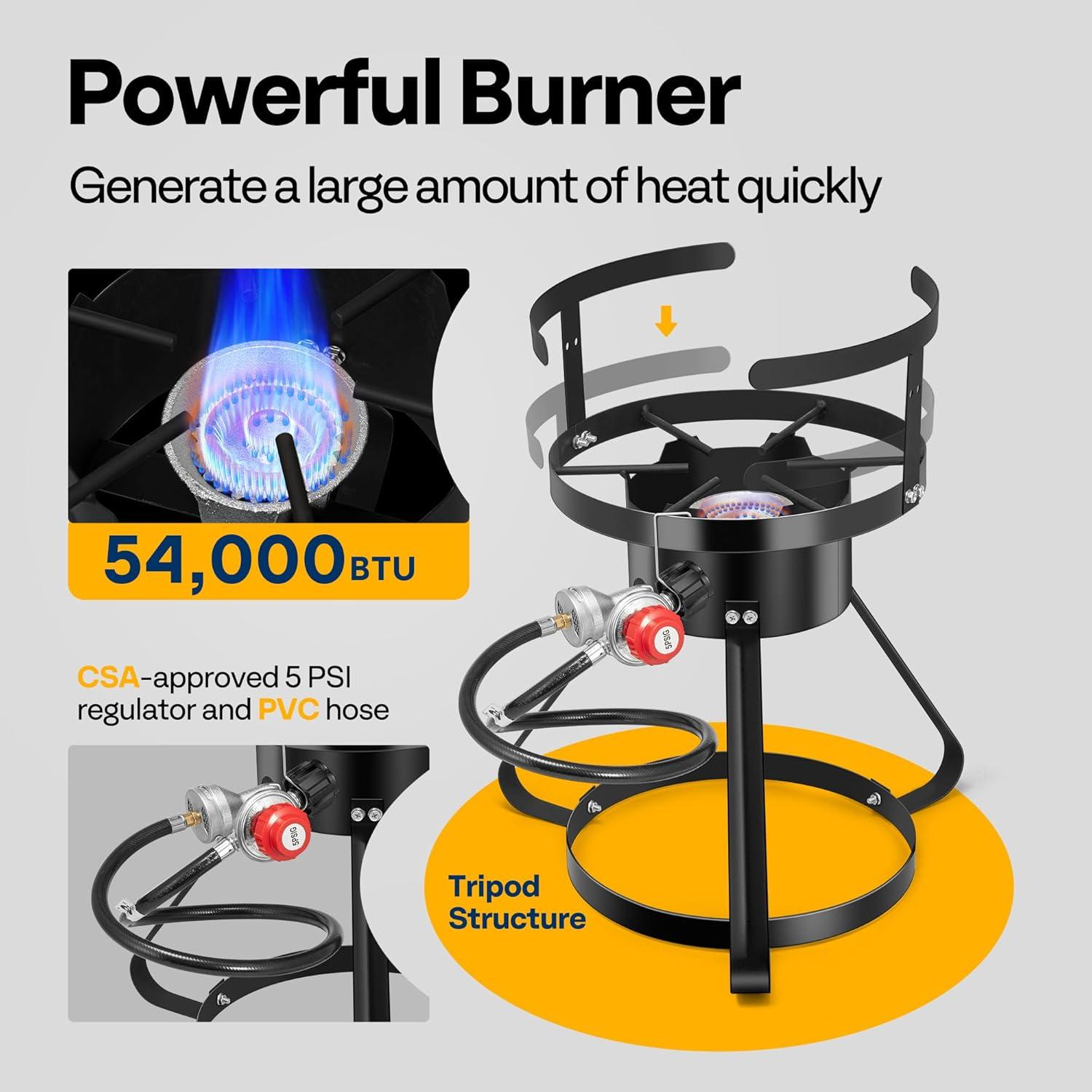 VIVOHOME Specstar Single Burner Liquid Propane Deep Fryer | Wayfair