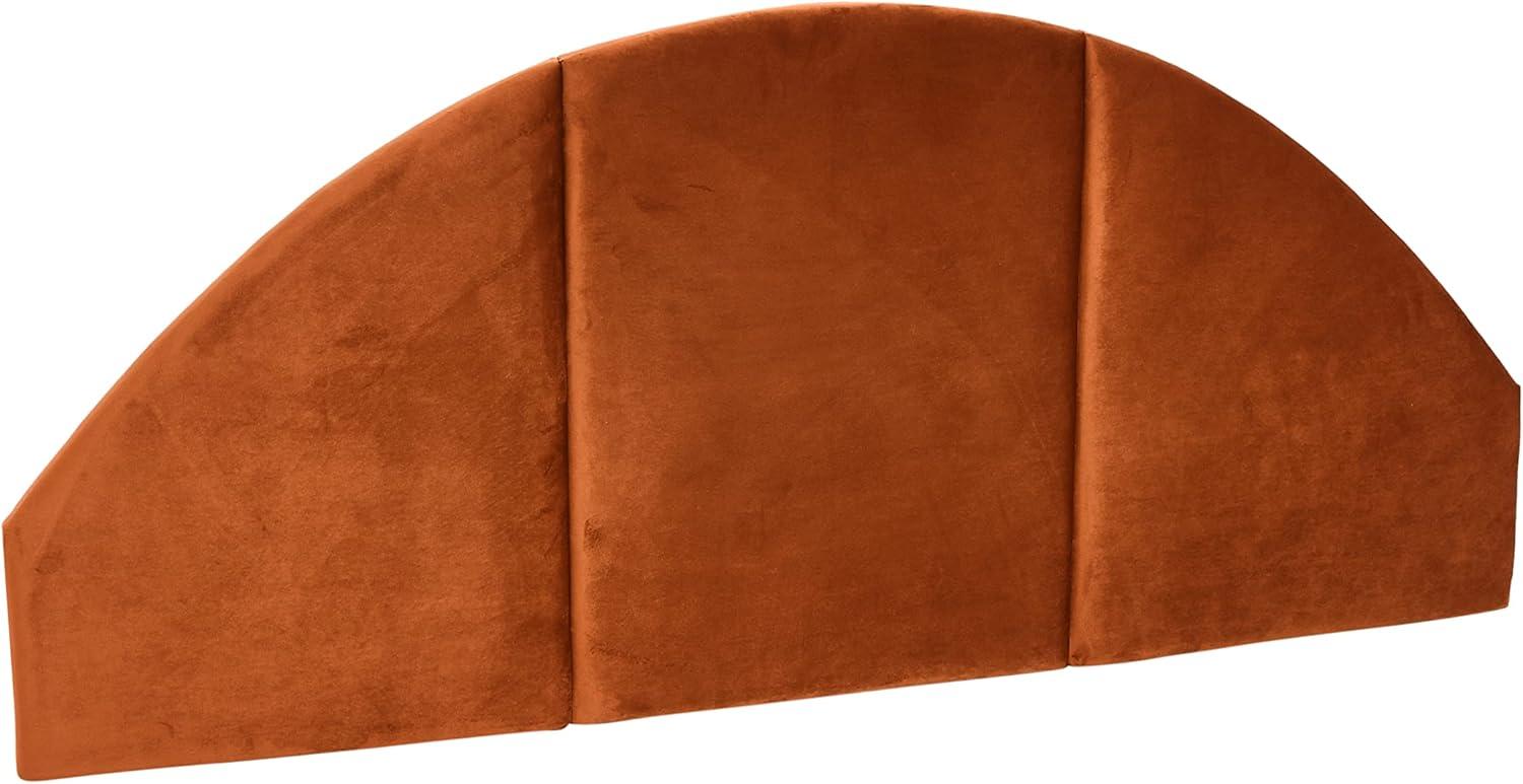 Storied Home NoSom Upholstered Velvet Sound Reducing Panel Arched Headboard