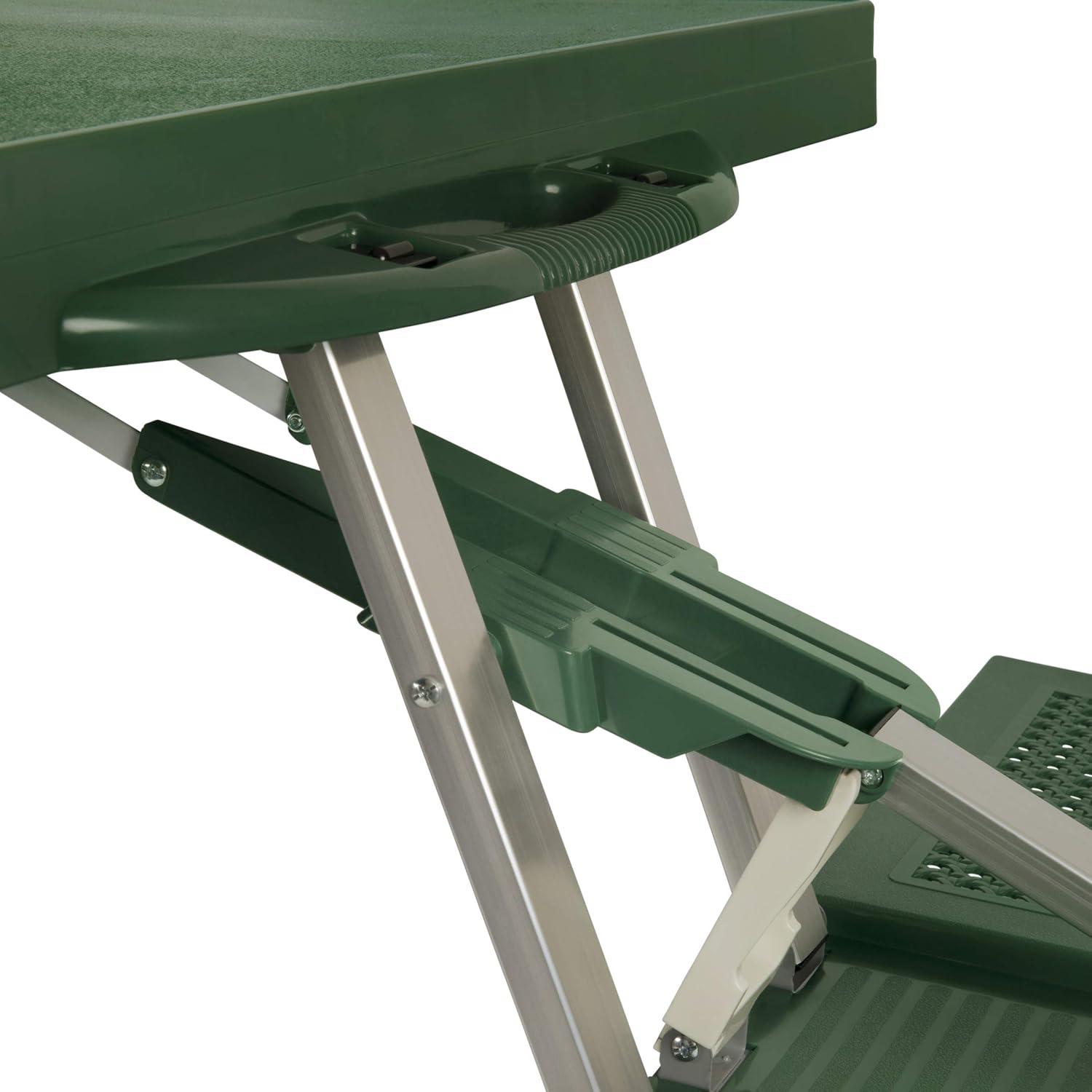 Fernando Outdoor Folding Picnic and Camping Portable Table with Umbrella Hole