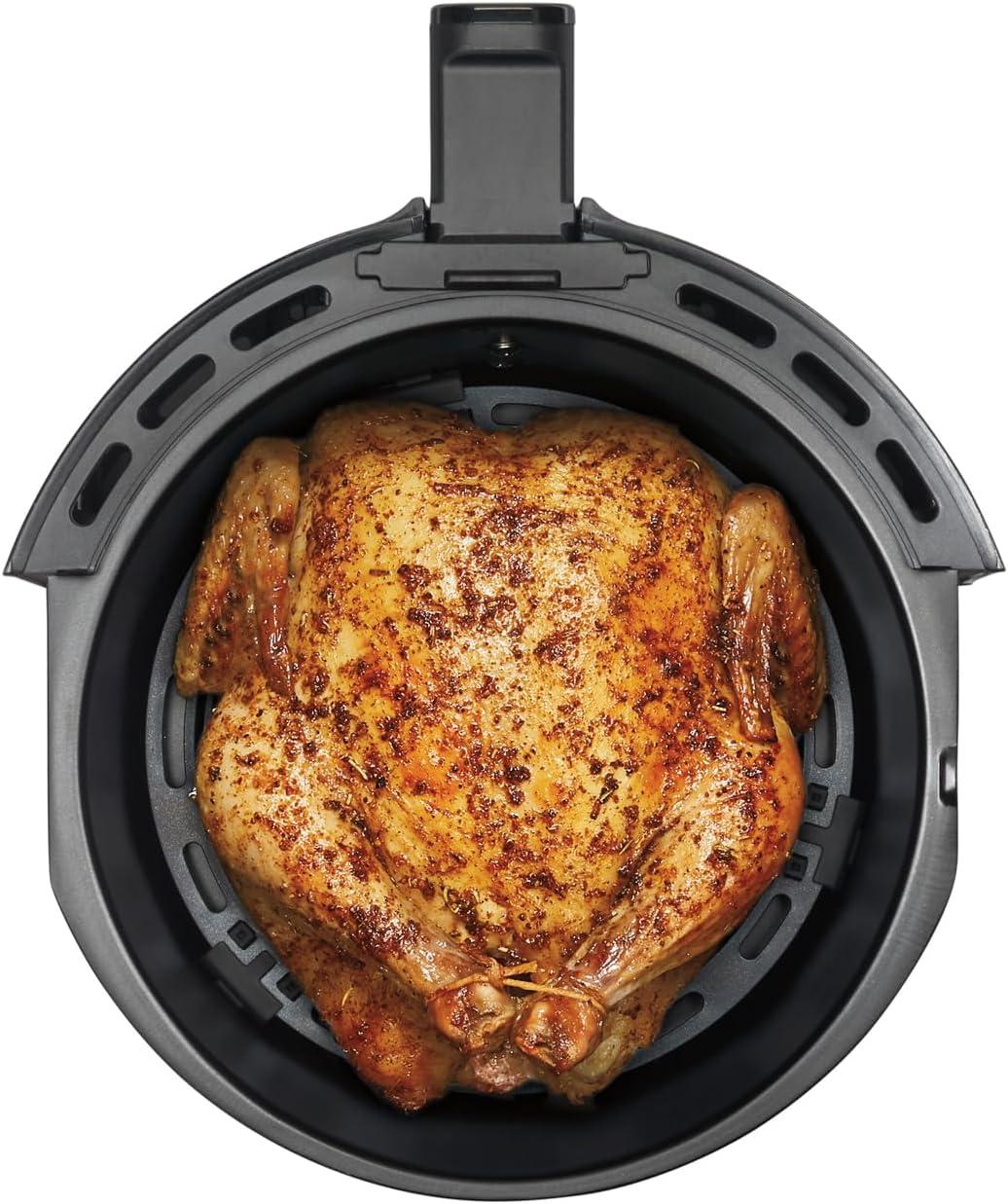 Hamilton Beach Air Fryer Oven 3.7 Quarts, Digital with 6 Presets, Easy to Clean Nonstick Basket, Black 35050