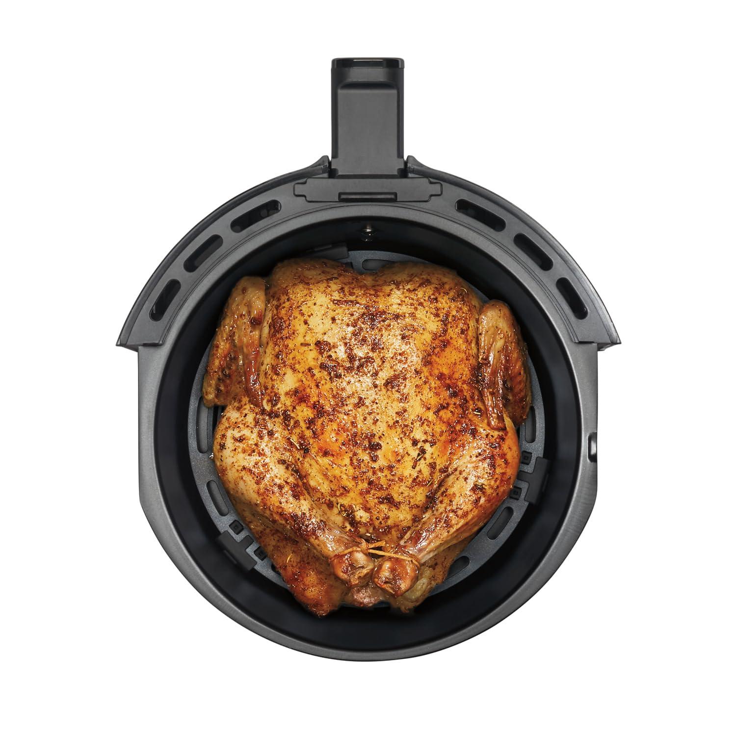 Hamilton Beach Air Fryer Oven 3.7 Quarts, Digital with 6 Presets, Easy to Clean Nonstick Basket, Black 35050