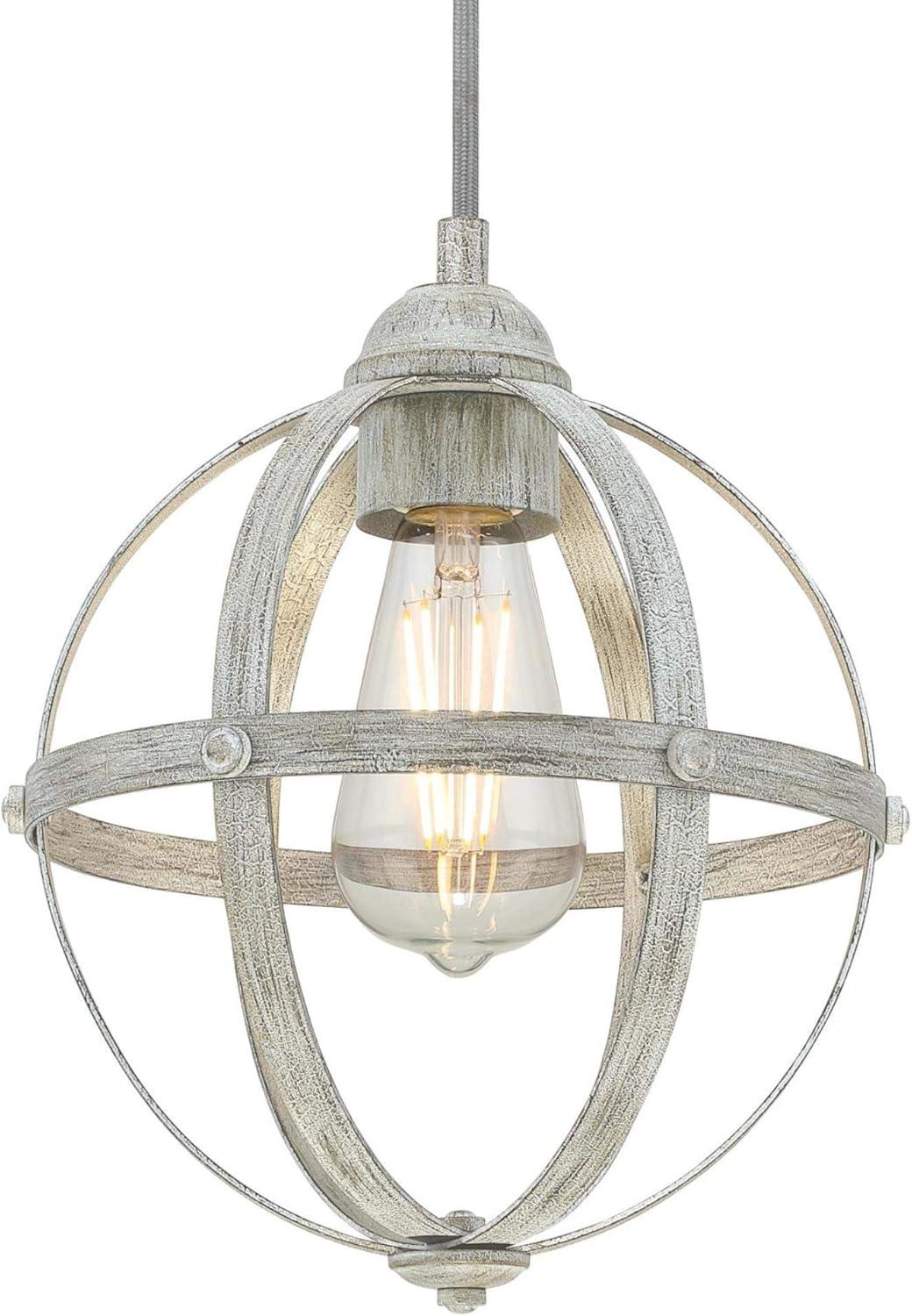 Westinghouse 6110600 Stella Mira 9" Wide Mini Pendant - Antique Ash