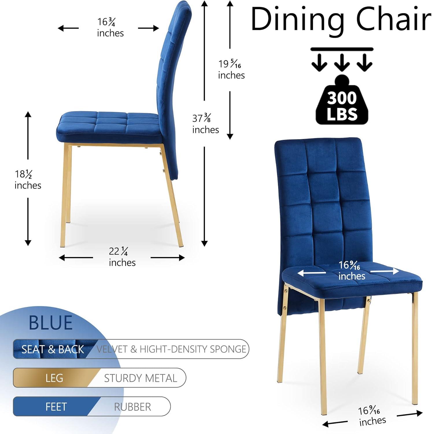 Brooklyn Velvet High Back Side Chair