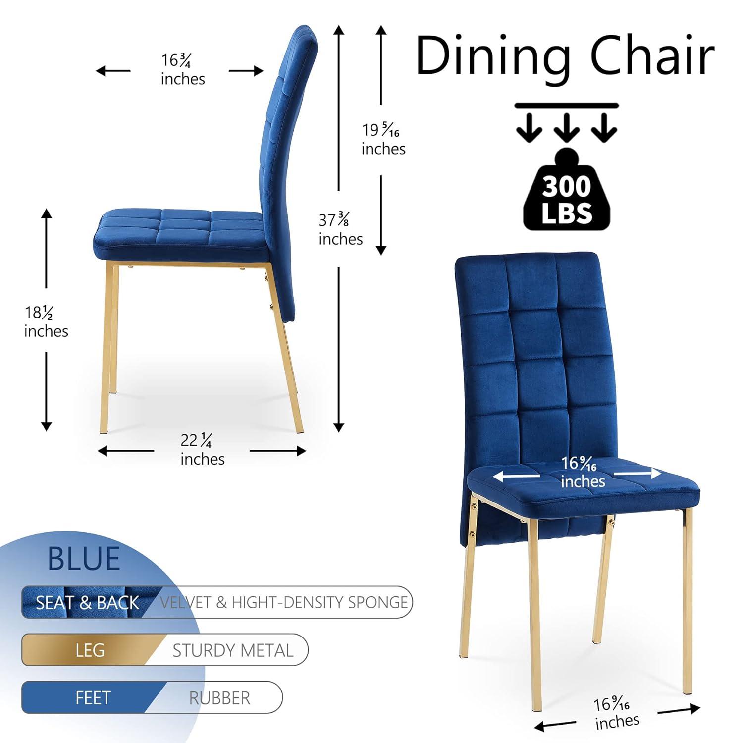 Brooklyn Velvet High Back Side Chair