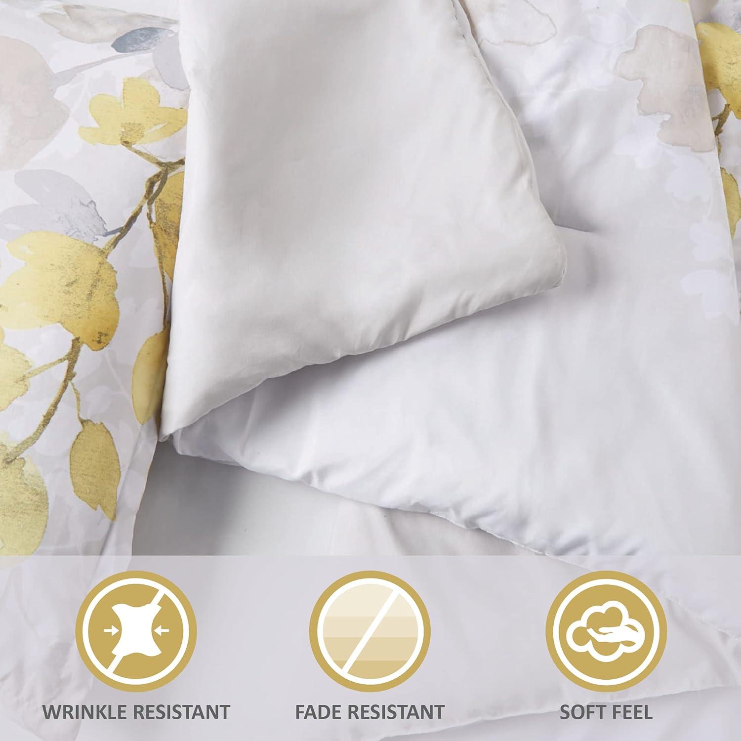 Madison Park Karissa Comforter Set with Bed Sheets Yellow