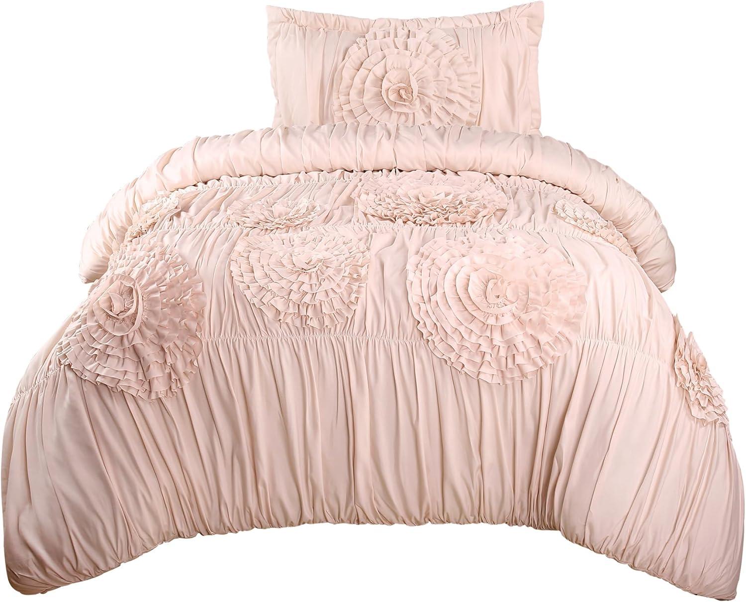 Lush Decor Serena Microfiber Traditional Comforter Set