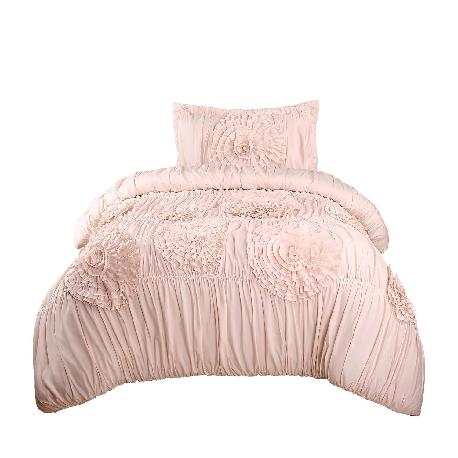 Lush Decor Serena Microfiber Traditional Comforter Set