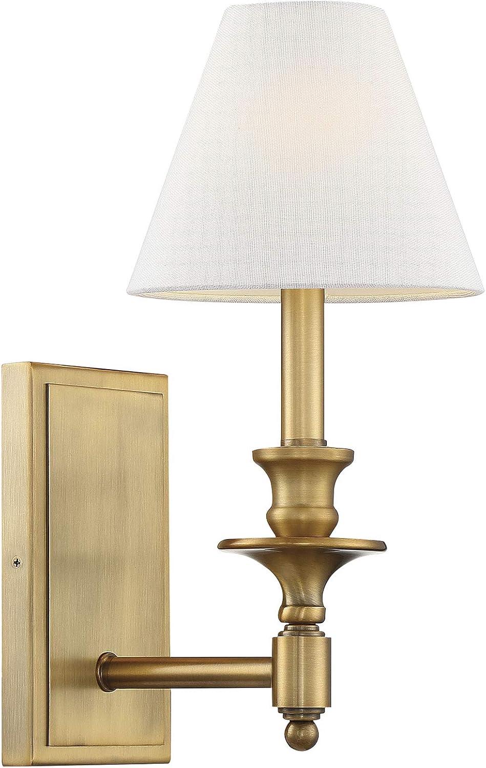 Savoy House Washburn 1 - Light Wall Light in  Warm Brass