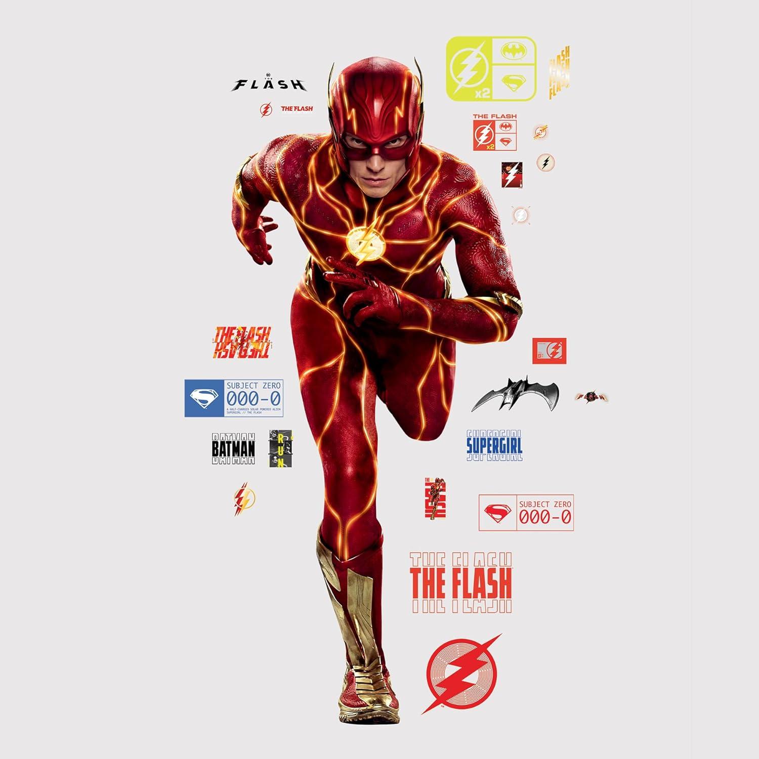 The Flash High-Speed Action Wall Decal Set