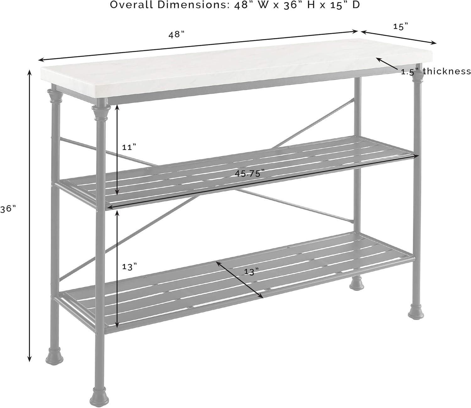 Madeleine Console Matte Black - Crosley