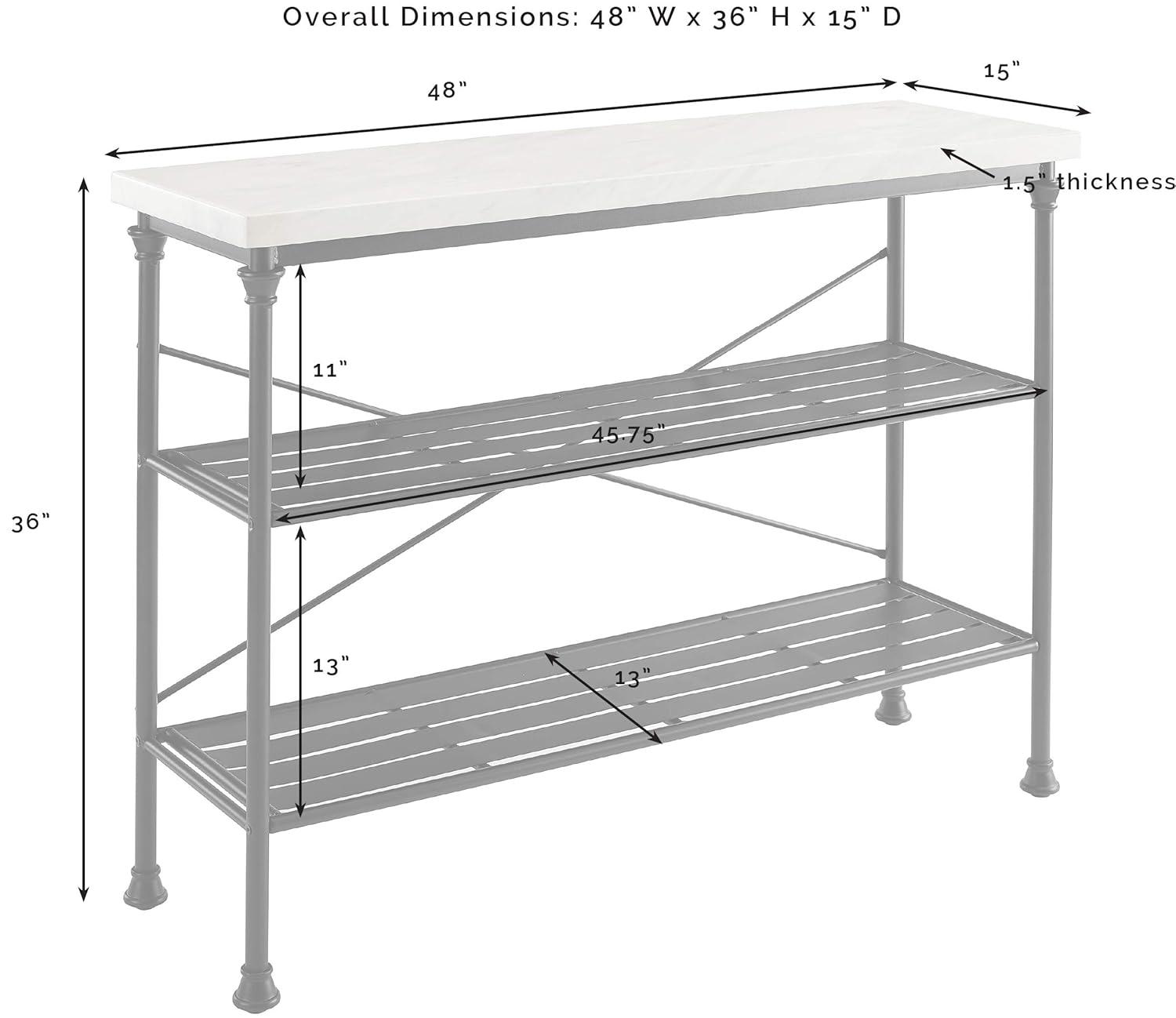 Madeleine Console Matte Black - Crosley
