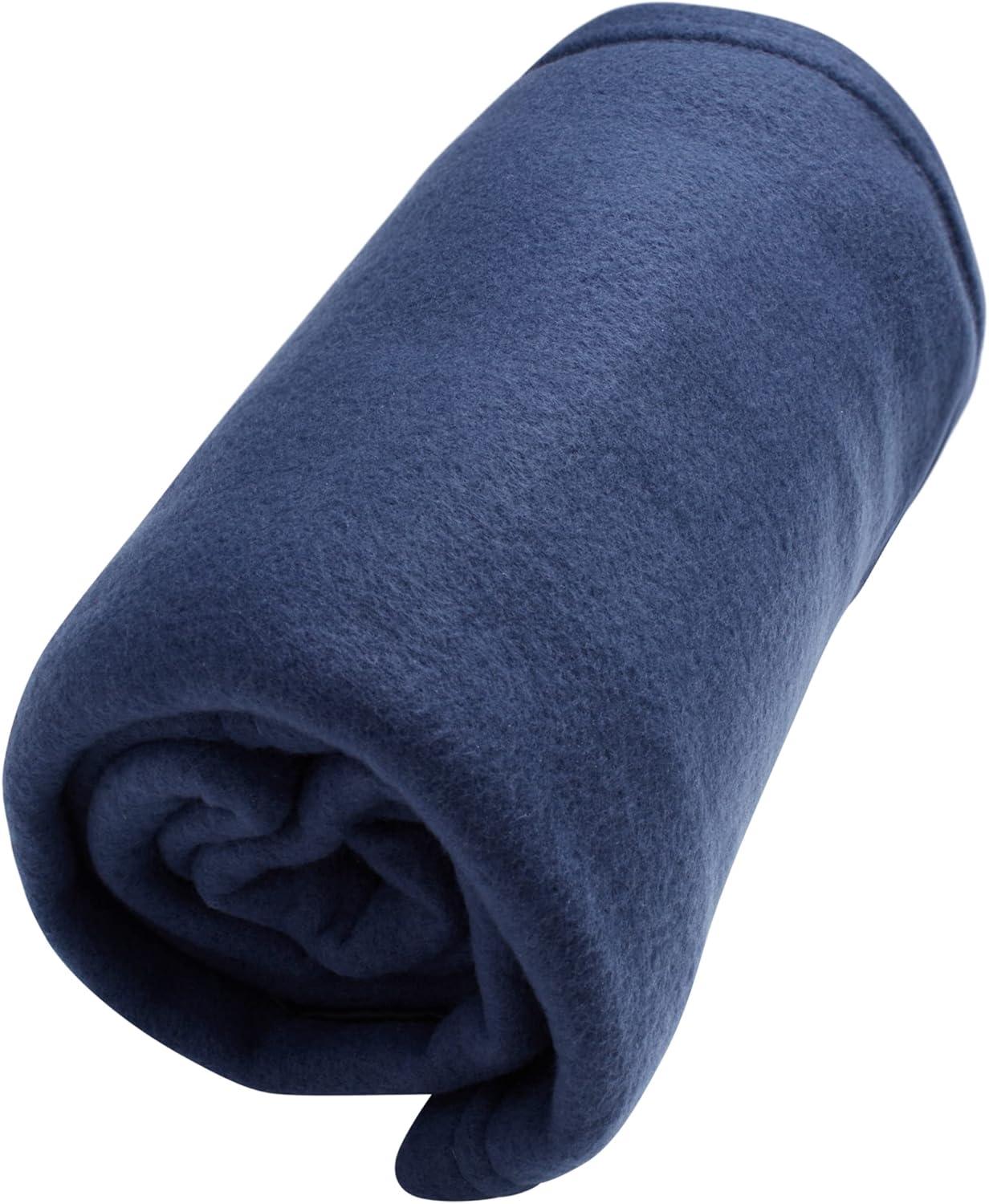 Brookstone Travel Blanket - Lightweight and Portable Throw Blanket with Foot Pocket and Packing Case