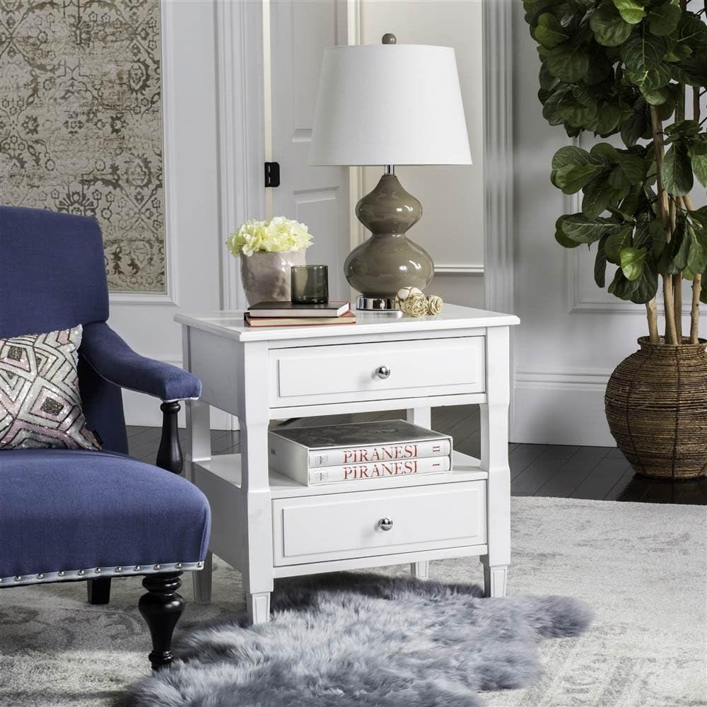 Jenson Side Table - White - Safavieh.