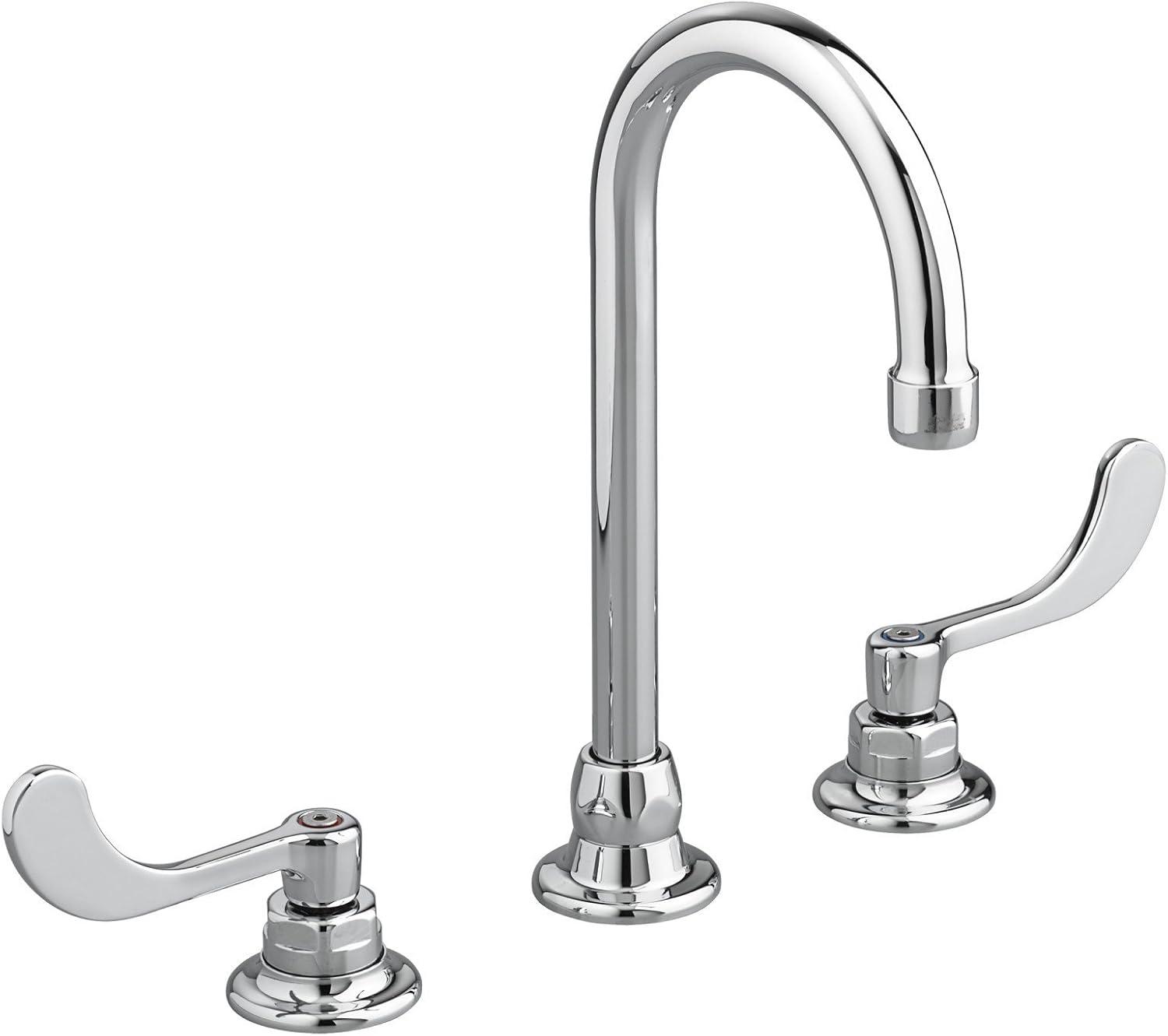 Monterrey Polished Chrome Widespread Gooseneck Spout Bathroom Faucet