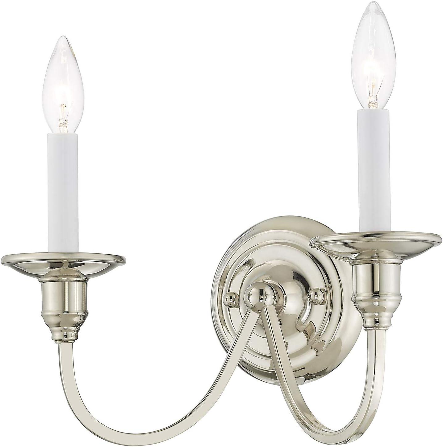 Livex Lighting Cranford 2 - Light Wall Light in  Polished Nickel