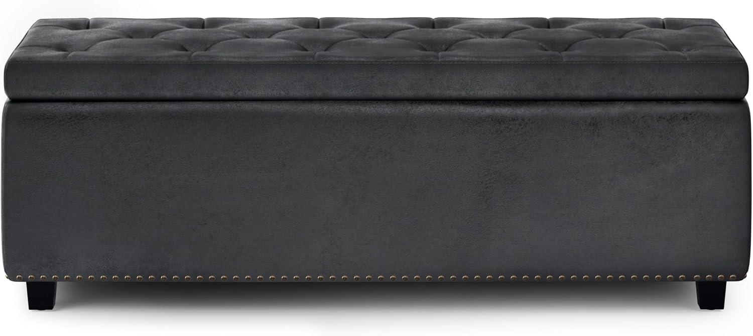 Simplihome Large Storage Ottoman Bench, Hamilton