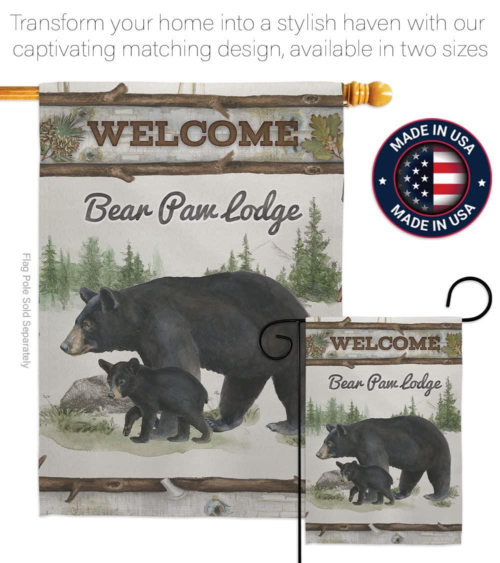 Breeze Decor Double Sided 40'' H x 28'' W Polyester Animal House Flag
