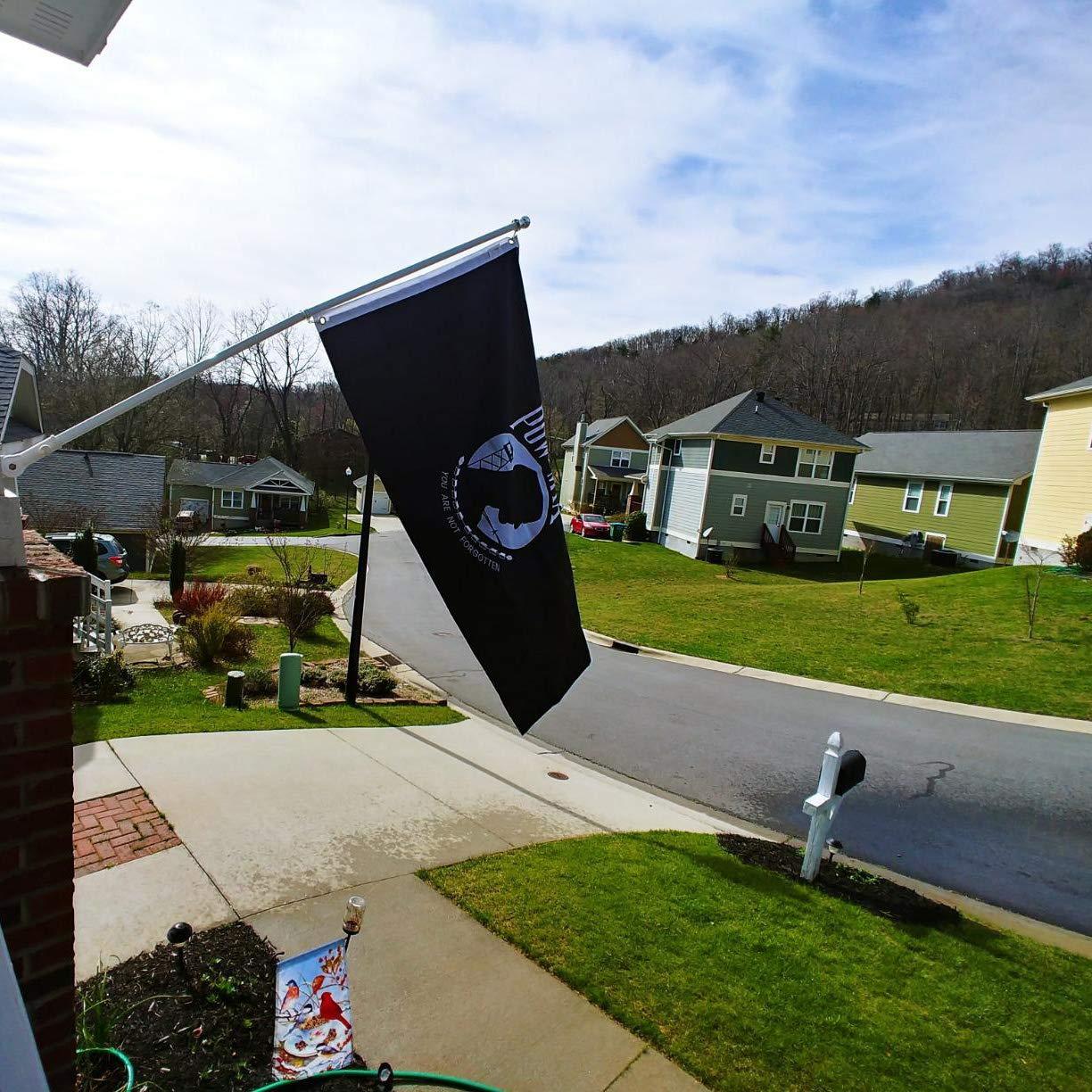 POW MIA 3x5 Nylon Flag - Double Sided and Embroidered - All Weather, Durable, Outdoor Nylon Flag - Front Line Flags